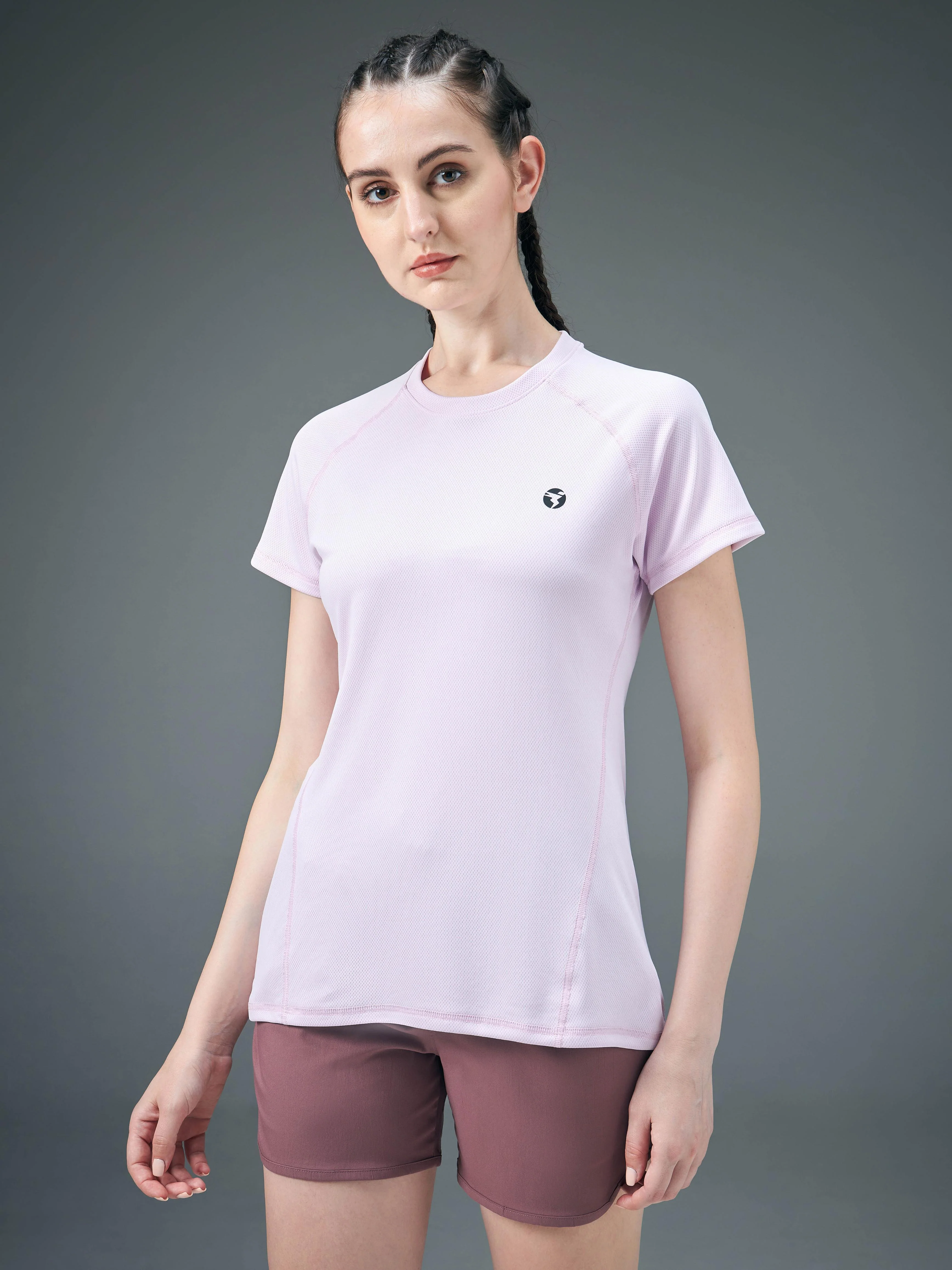 Women Pack of 2 Slim Fit Round Neck Sports Tee for Running, Gym & Yoga with TECHNO COOL - Image 2