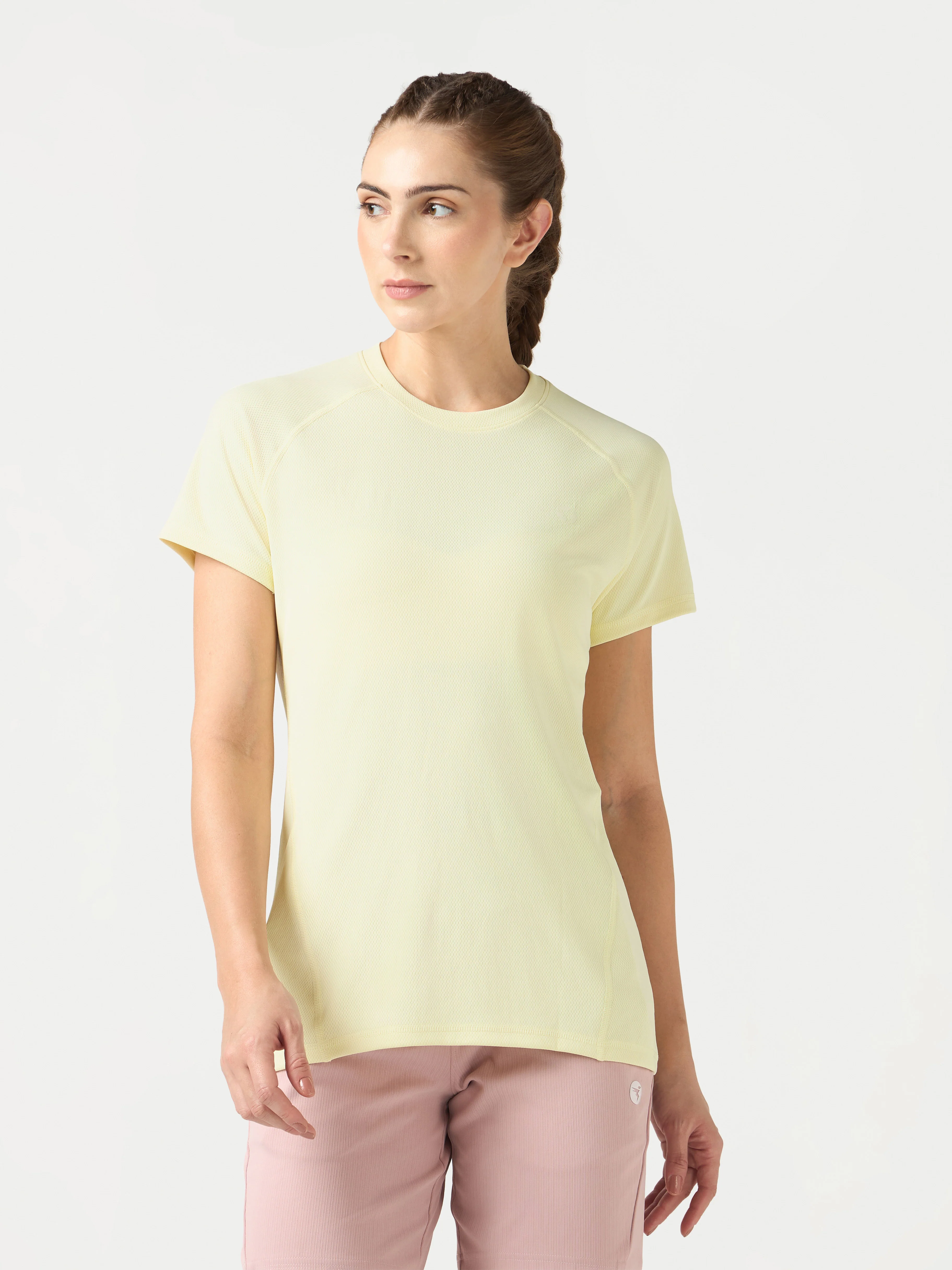 Women Pack of 2 Slim Fit Round Neck Sports Tee for Running, Gym & Yoga with TECHNO COOL - Image 2