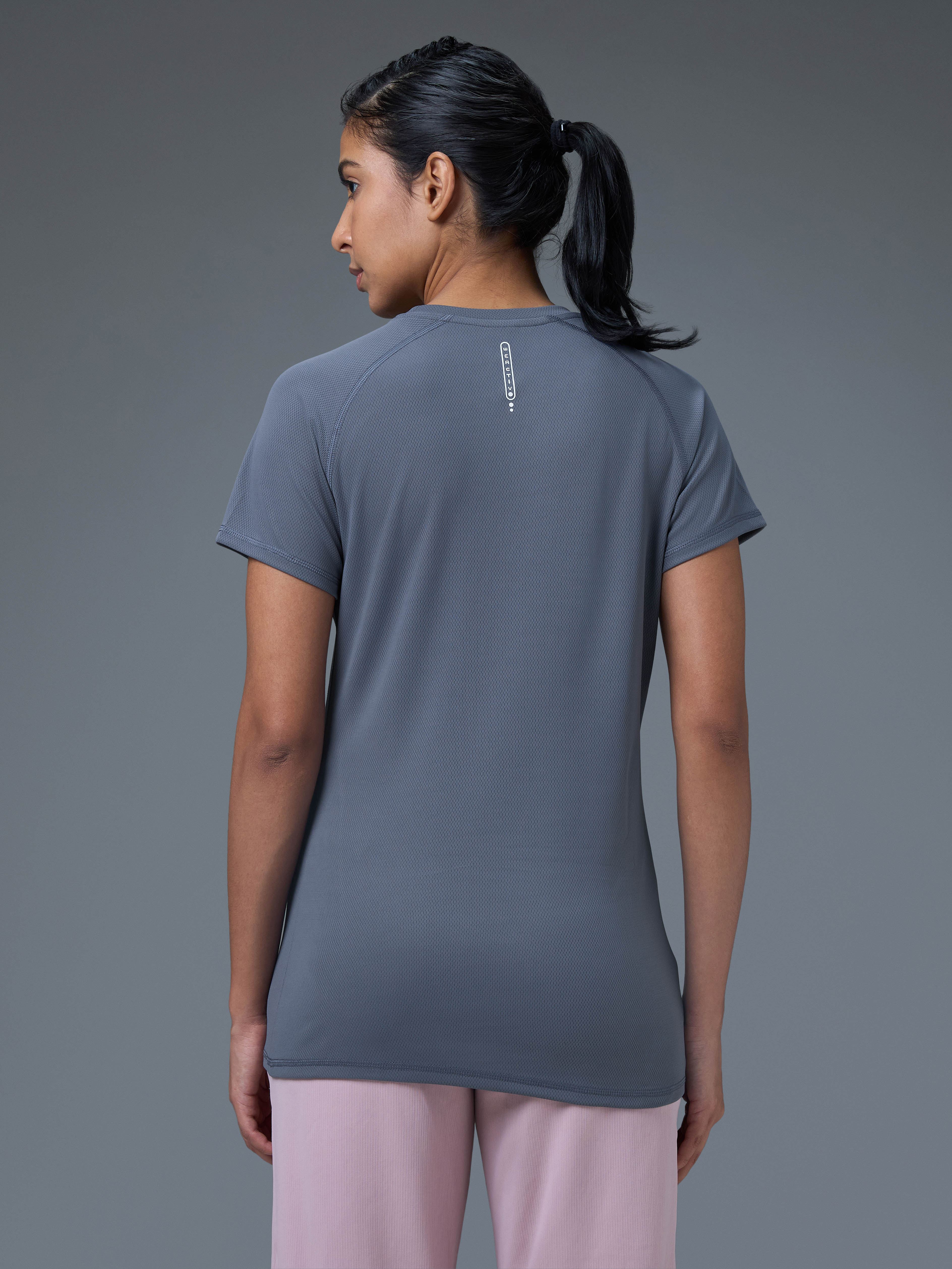 Women Pack of 2 Slim Fit Round Neck Sports Tee for Running, Gym & Yoga with TECHNO COOL - Image 3