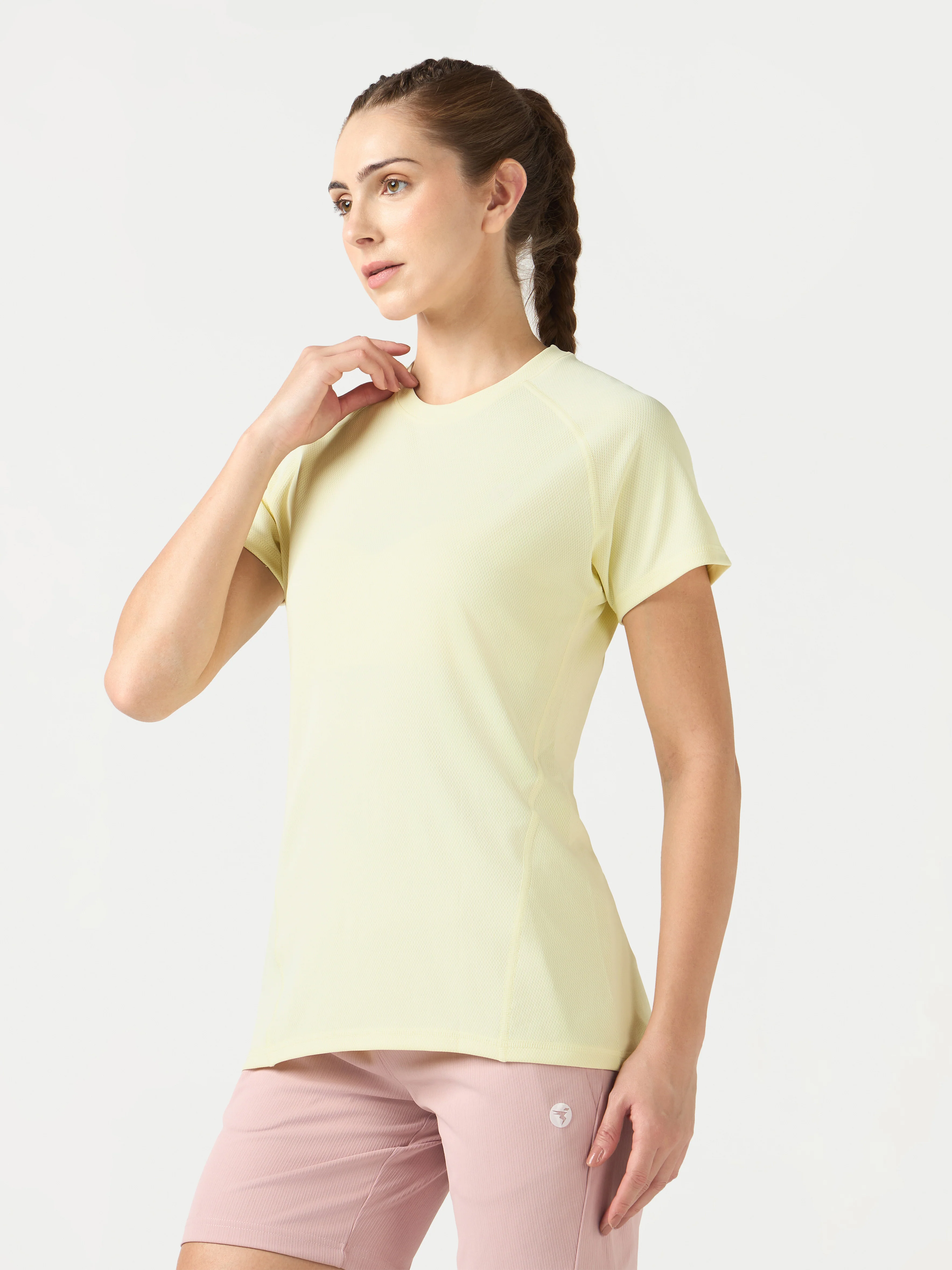 Women Pack of 2 Slim Fit Round Neck Sports Tee for Running, Gym & Yoga with TECHNO COOL - Image 4