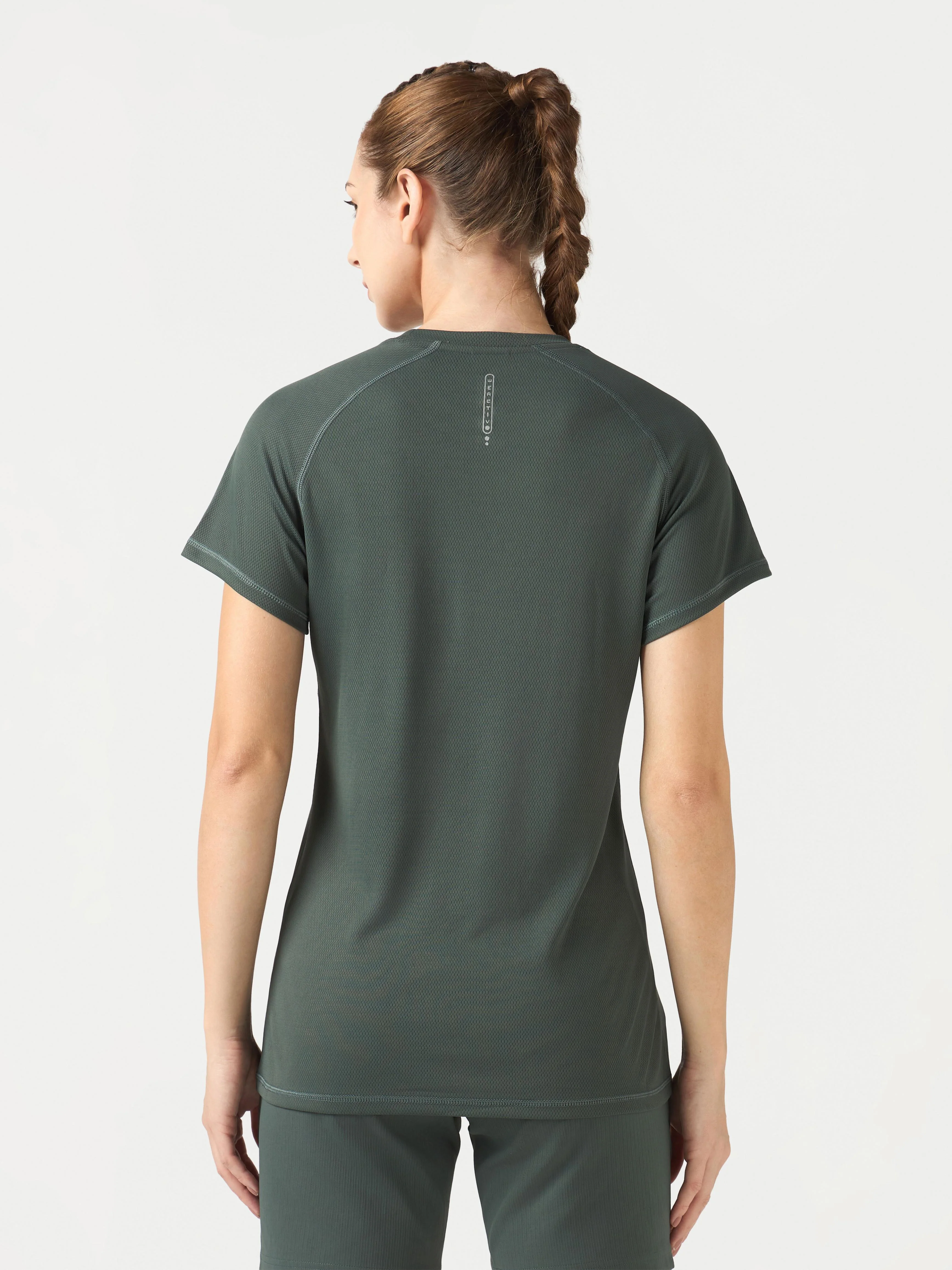 Women Pack of 2 Slim Fit Round Neck Sports Tee for Running, Gym & Yoga with TECHNO COOL - Image 3