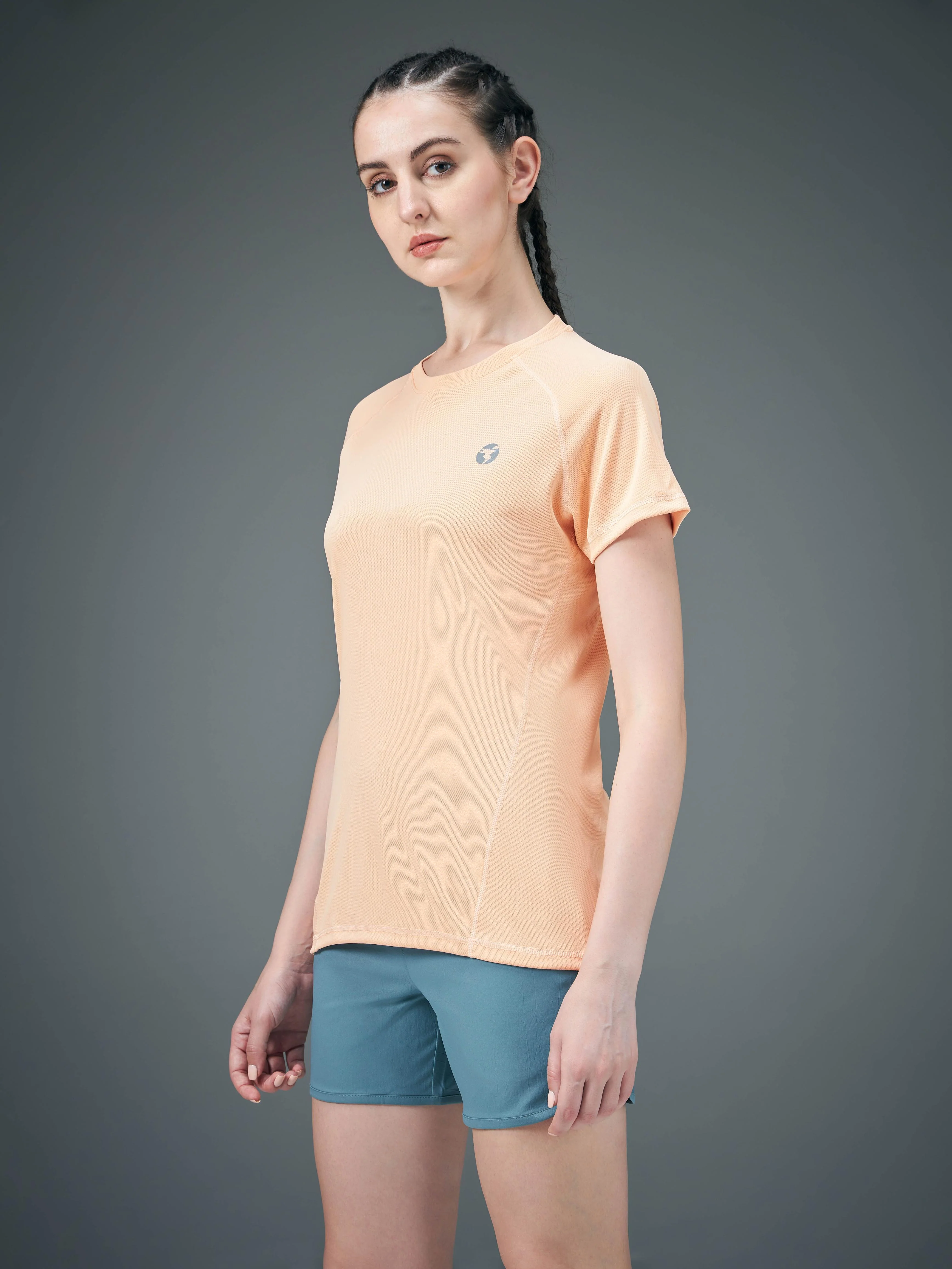 Women Pack of 2 Slim Fit Round Neck Sports Tee for Running, Gym & Yoga with TECHNO COOL - Image 4