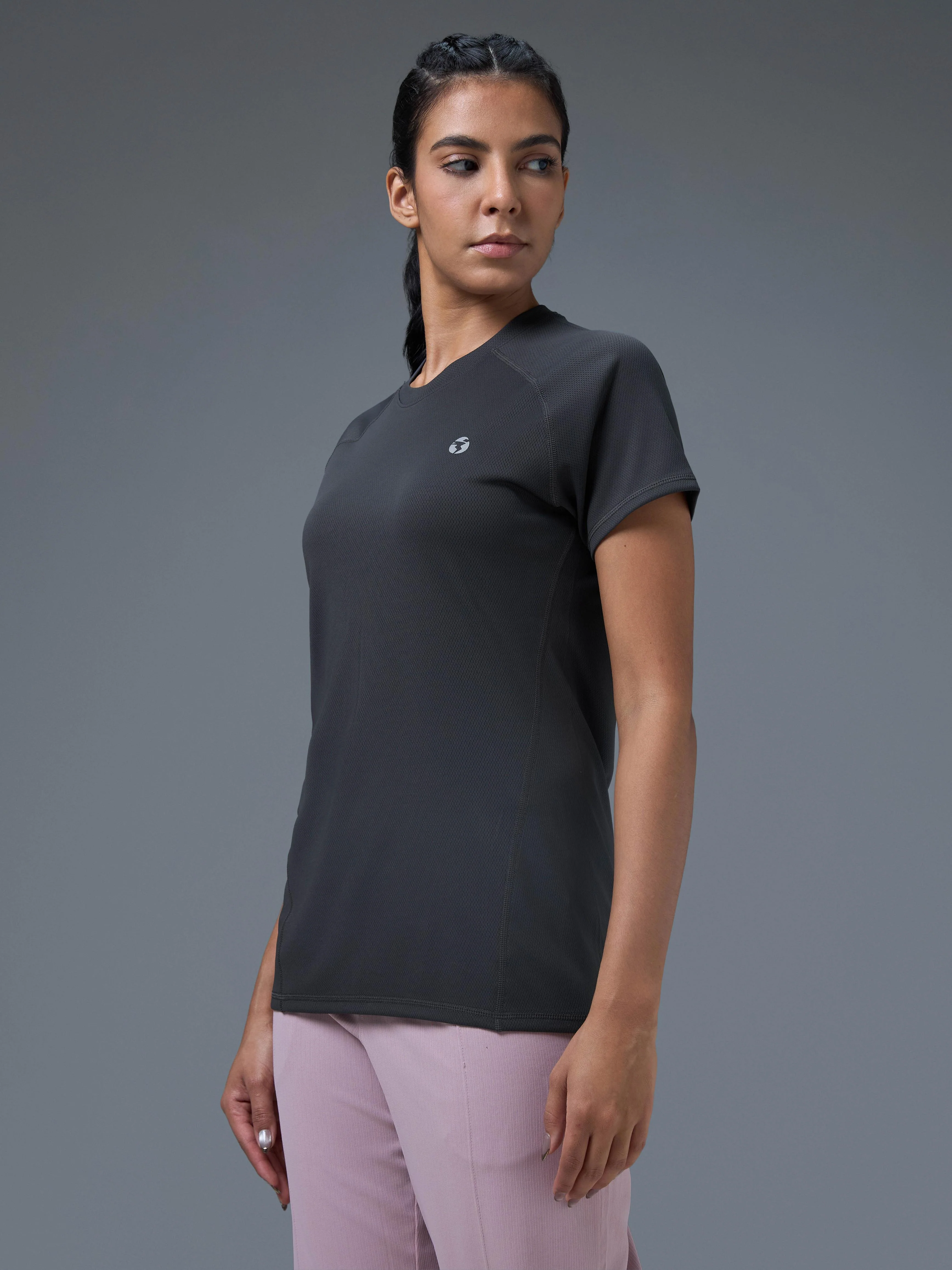 Women Pack of 2 Slim Fit Round Neck Sports Tee for Running, Gym & Yoga with TECHNO COOL - Image 5