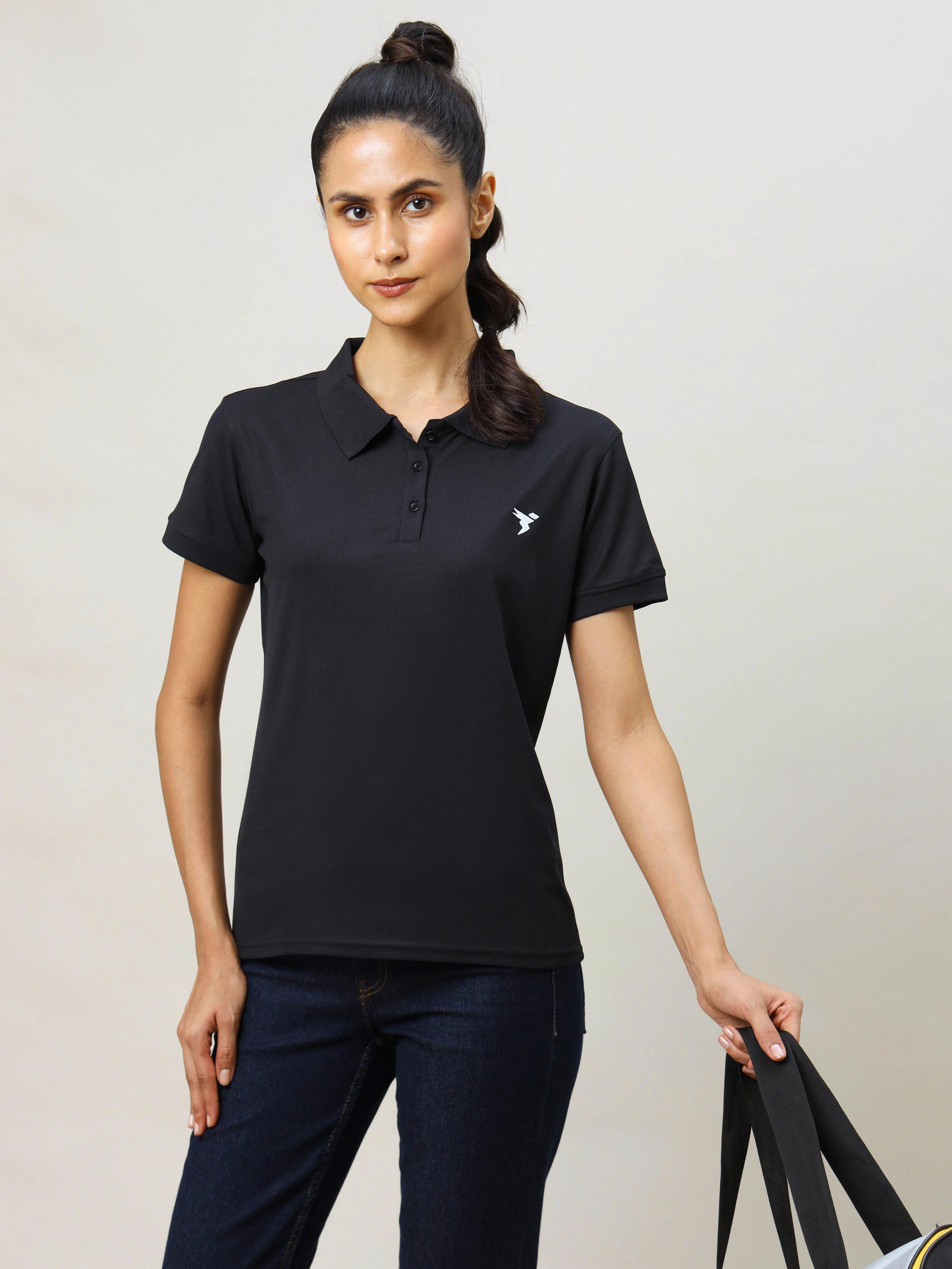 Women Pack of 2 Solid Slim Fit Polo T-shirt with MATPIQ - Image 4
