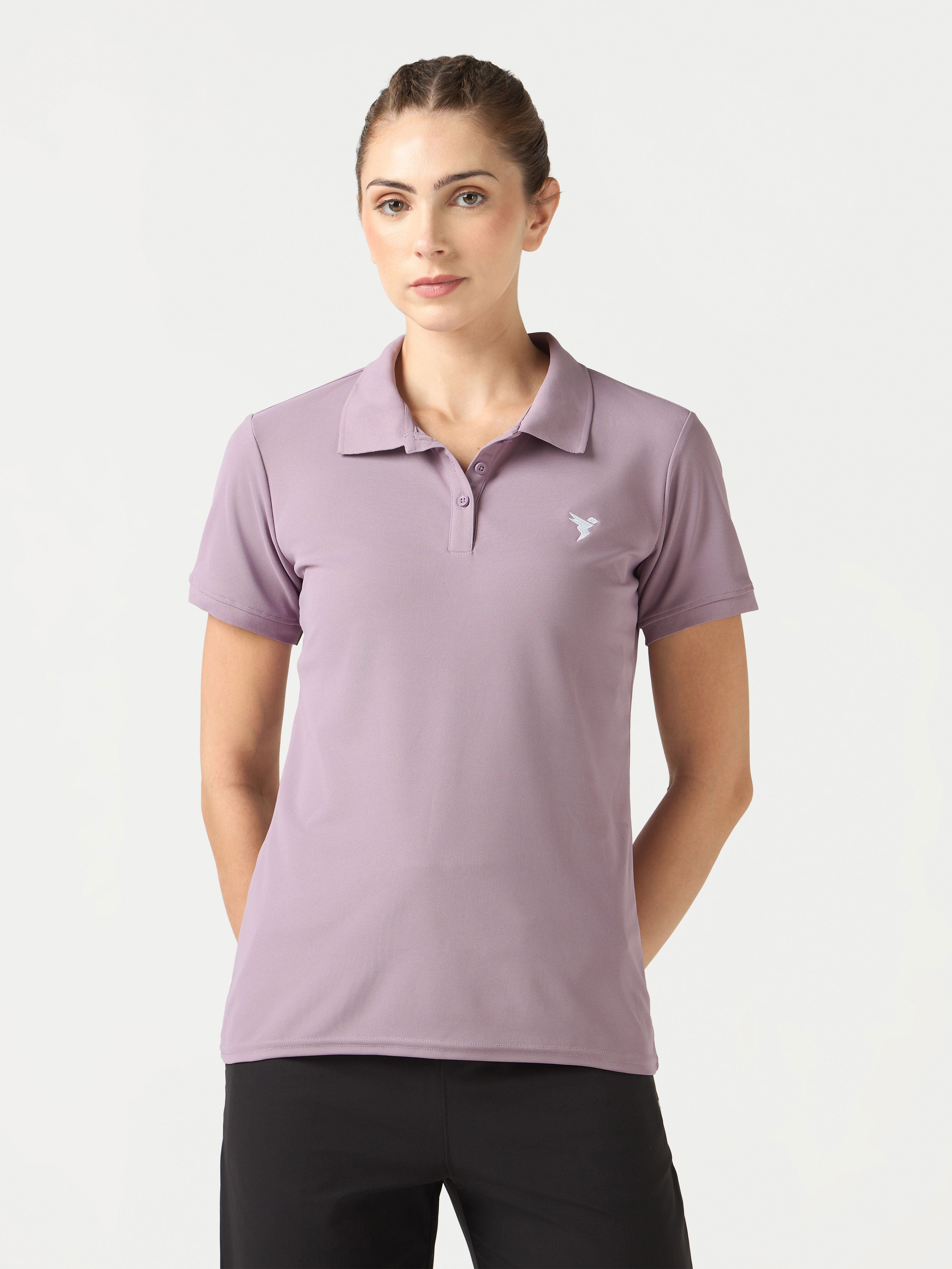 Women Pack of 2 Solid Slim Fit Polo T-shirt with MATPIQ - Image 2