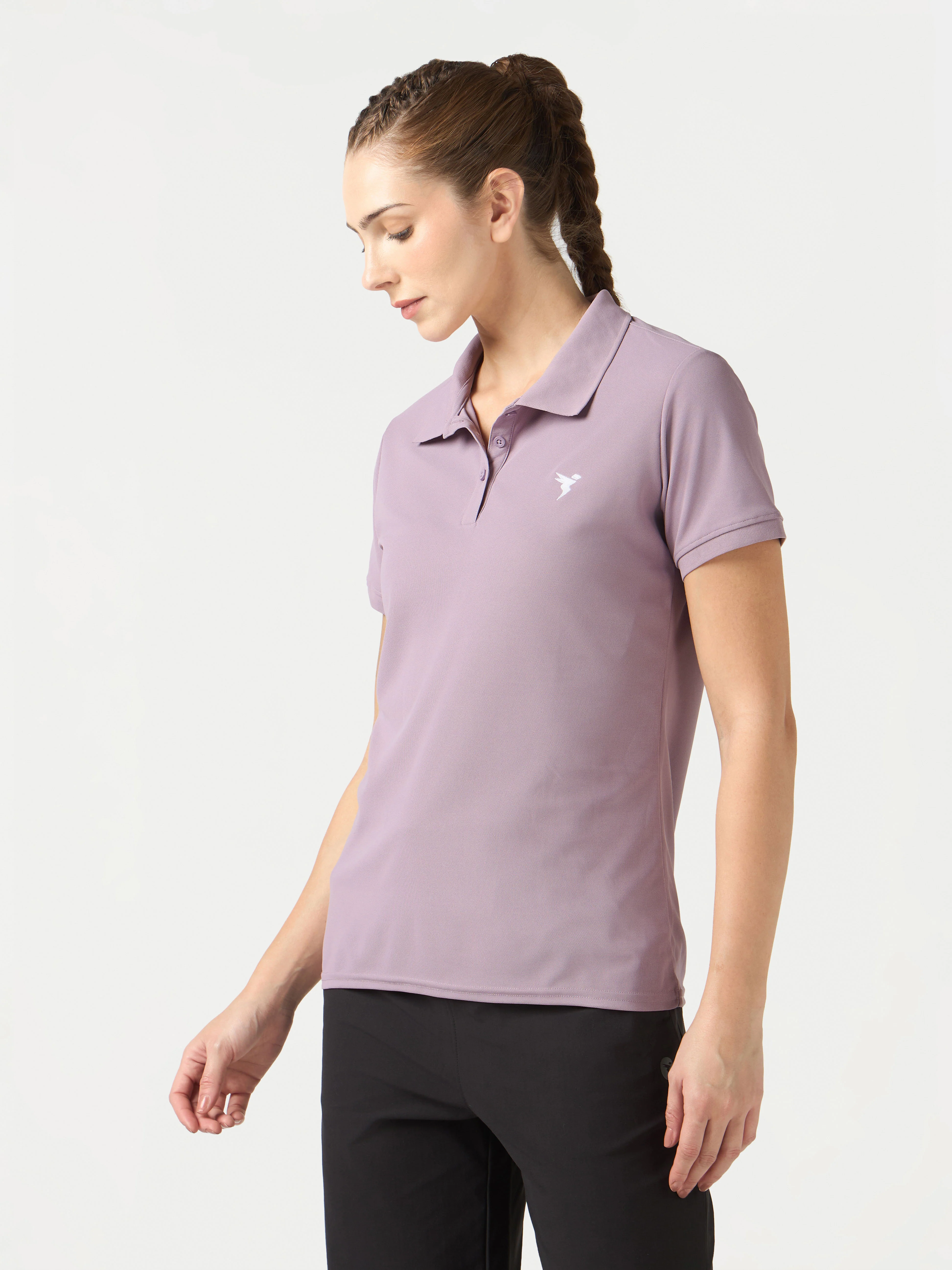 Women Pack of 2 Solid Slim Fit Polo T-shirt with MATPIQ - Image 4