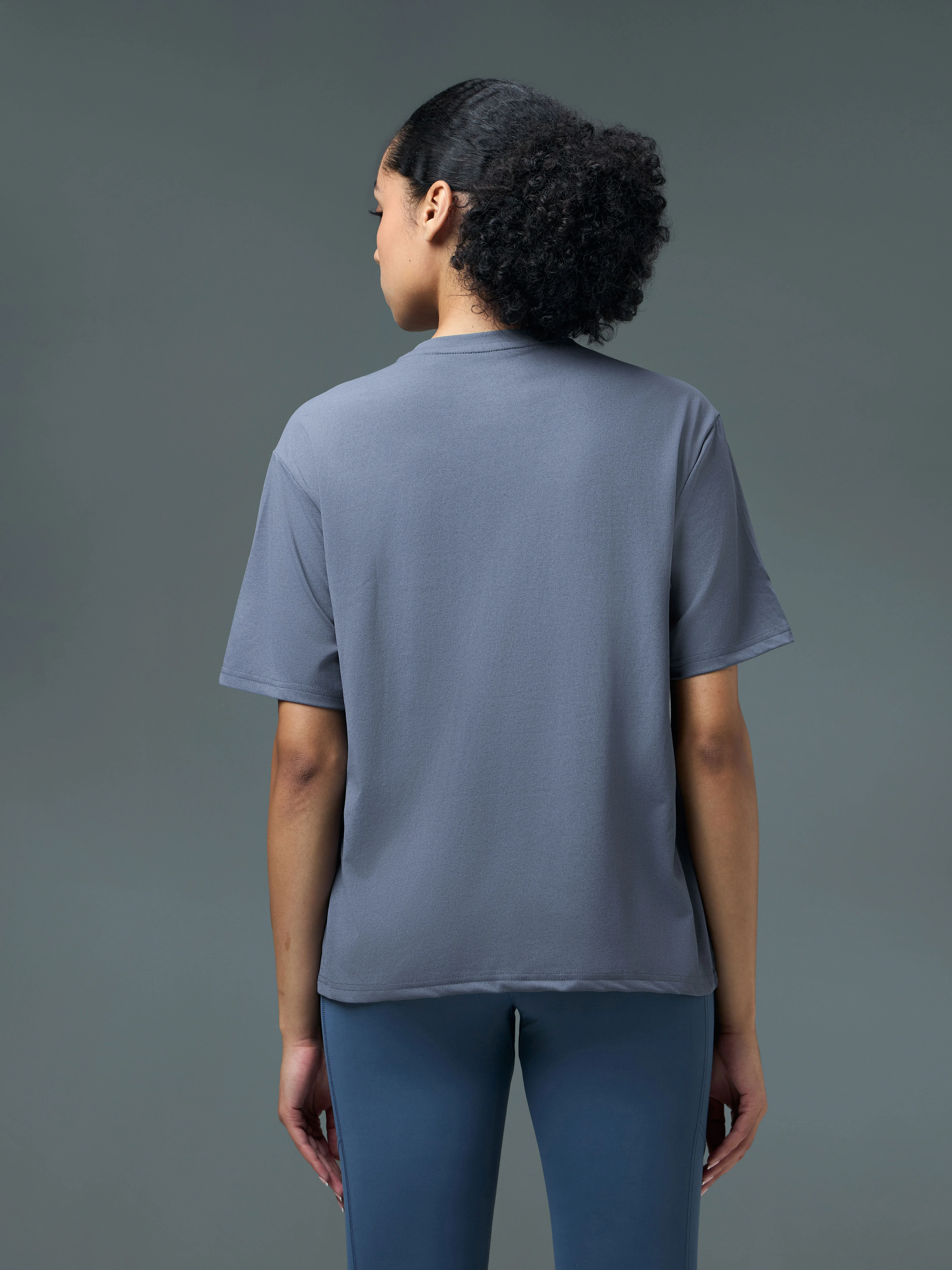 Women Printed Boxy Fit Round Neck T-shirt with COTFLEX - Image 2