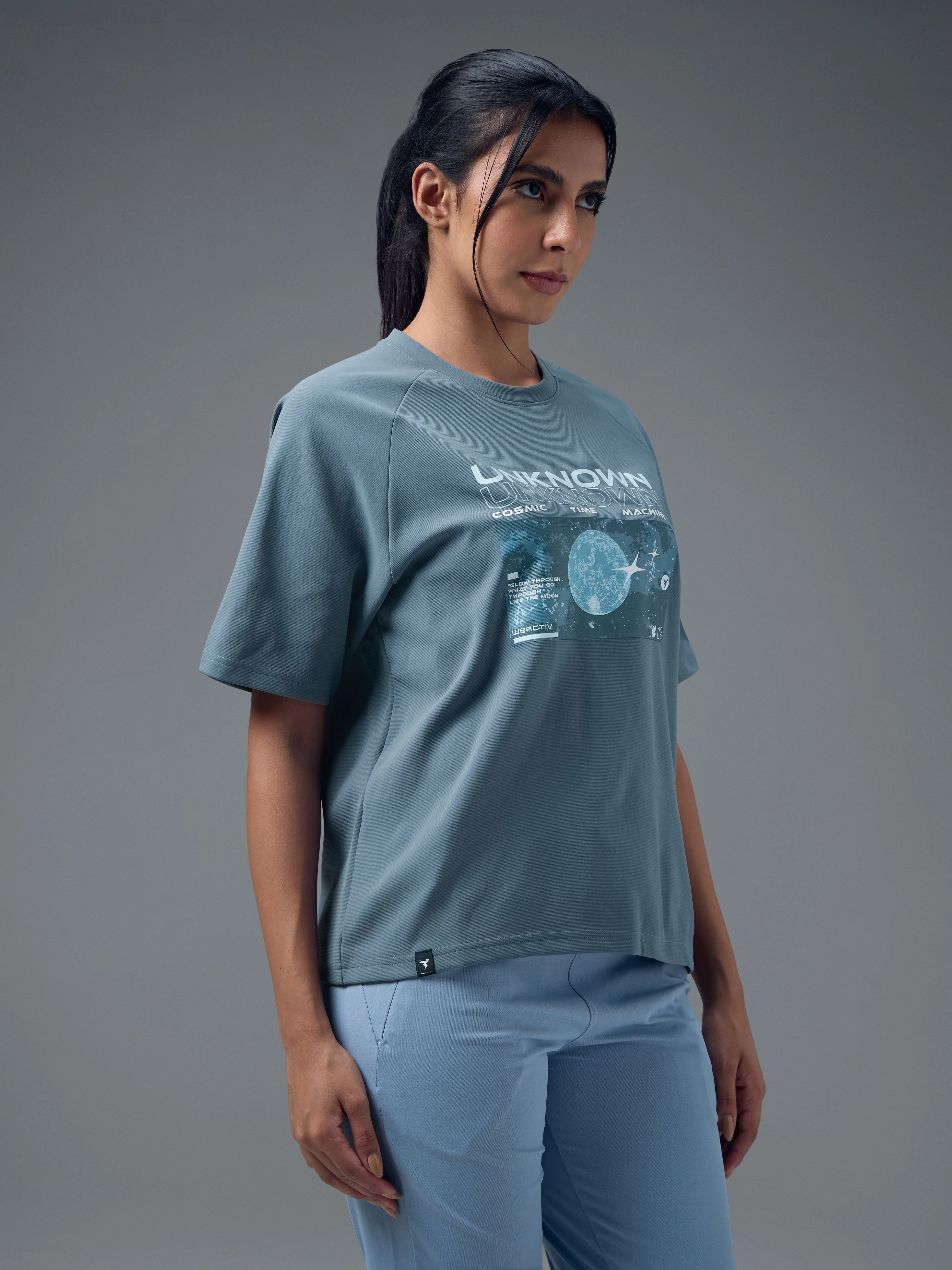 Women Printed Relaxed Fit Round Neck T-shirt with ELASTOPLUS - Image 4