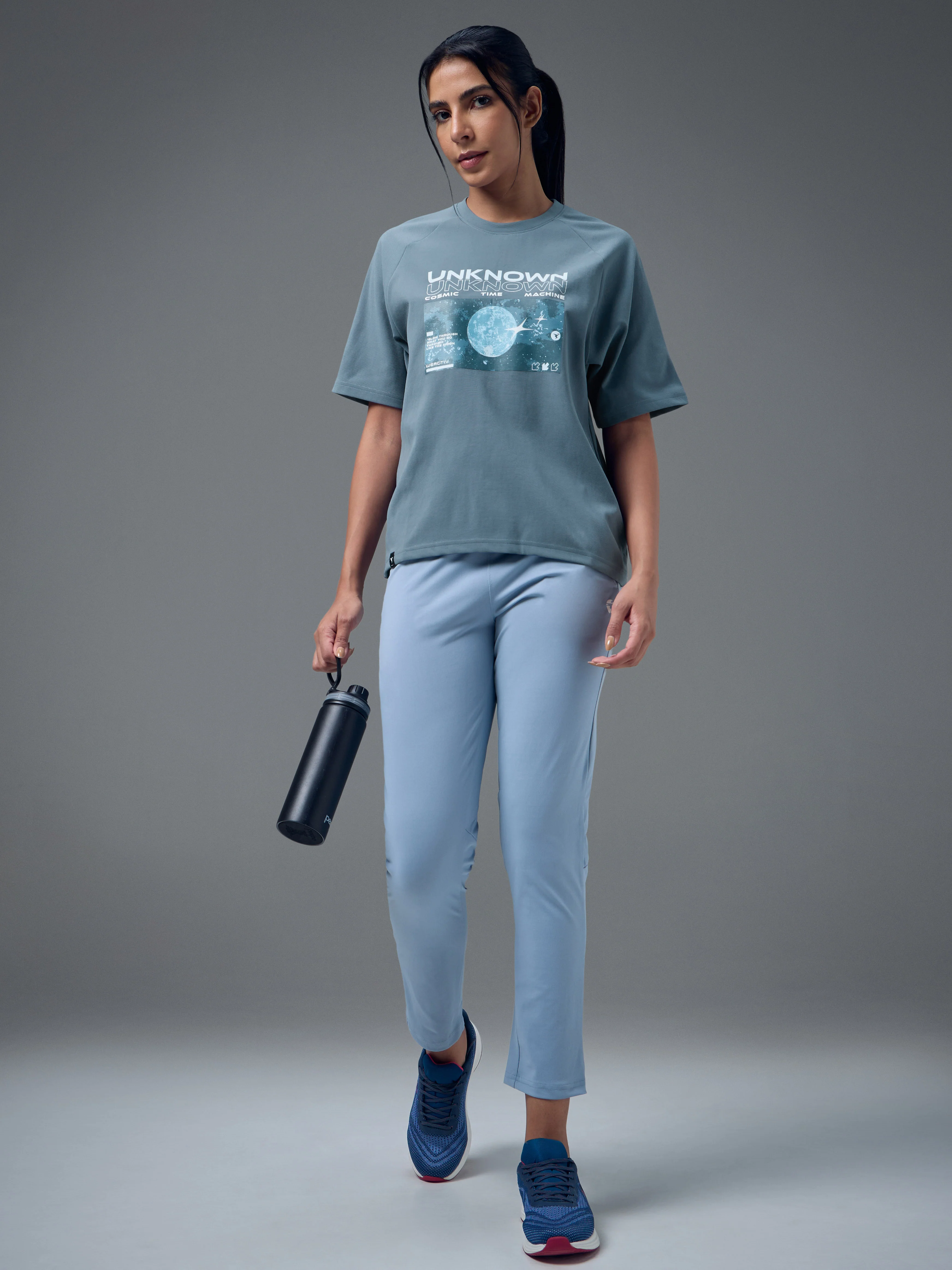 Women Printed Relaxed Fit Round Neck T-shirt with ELASTOPLUS - Image 5