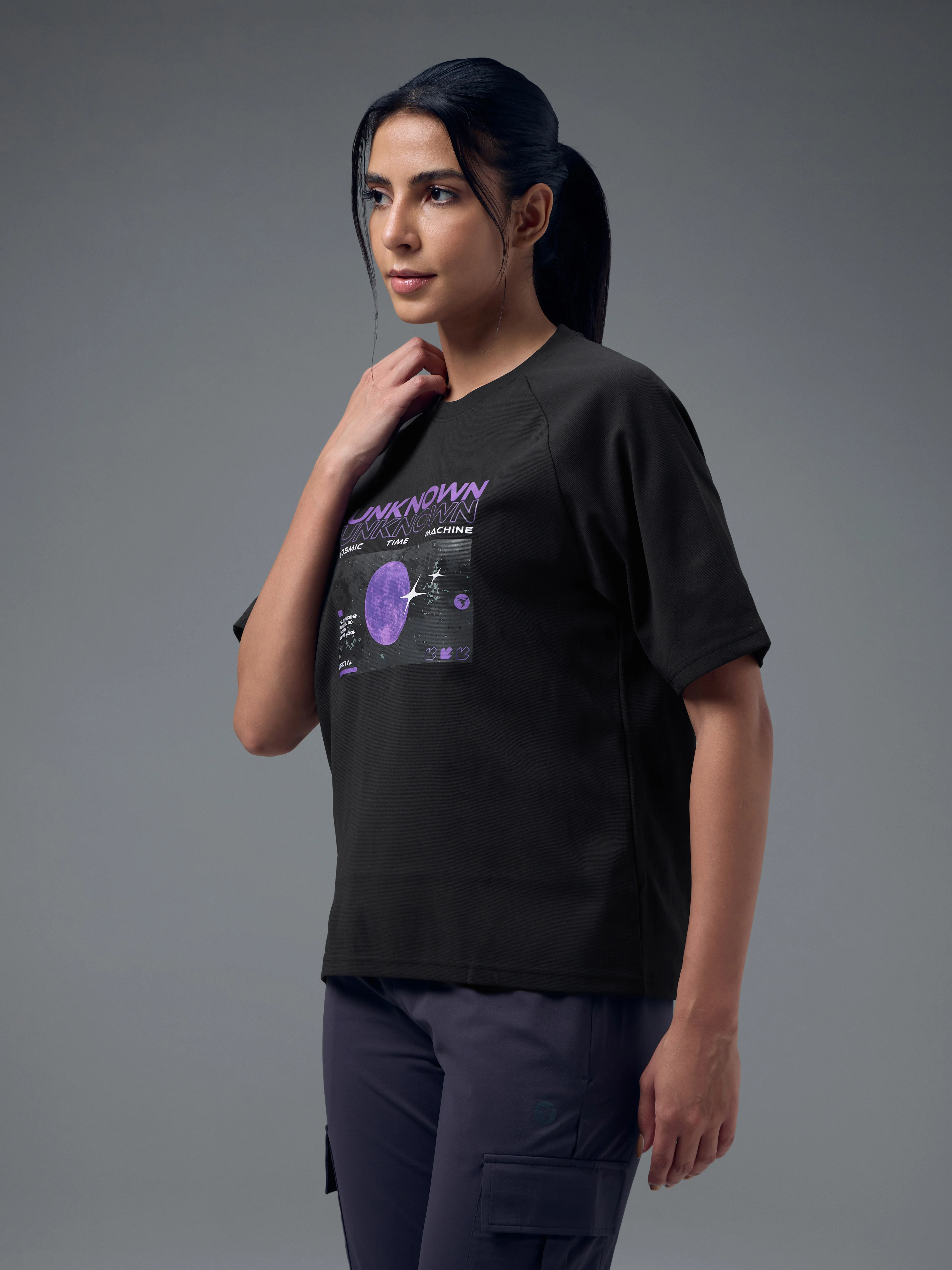 Women Printed Relaxed Fit Round Neck T-shirt with ELASTOPLUS - Image 4
