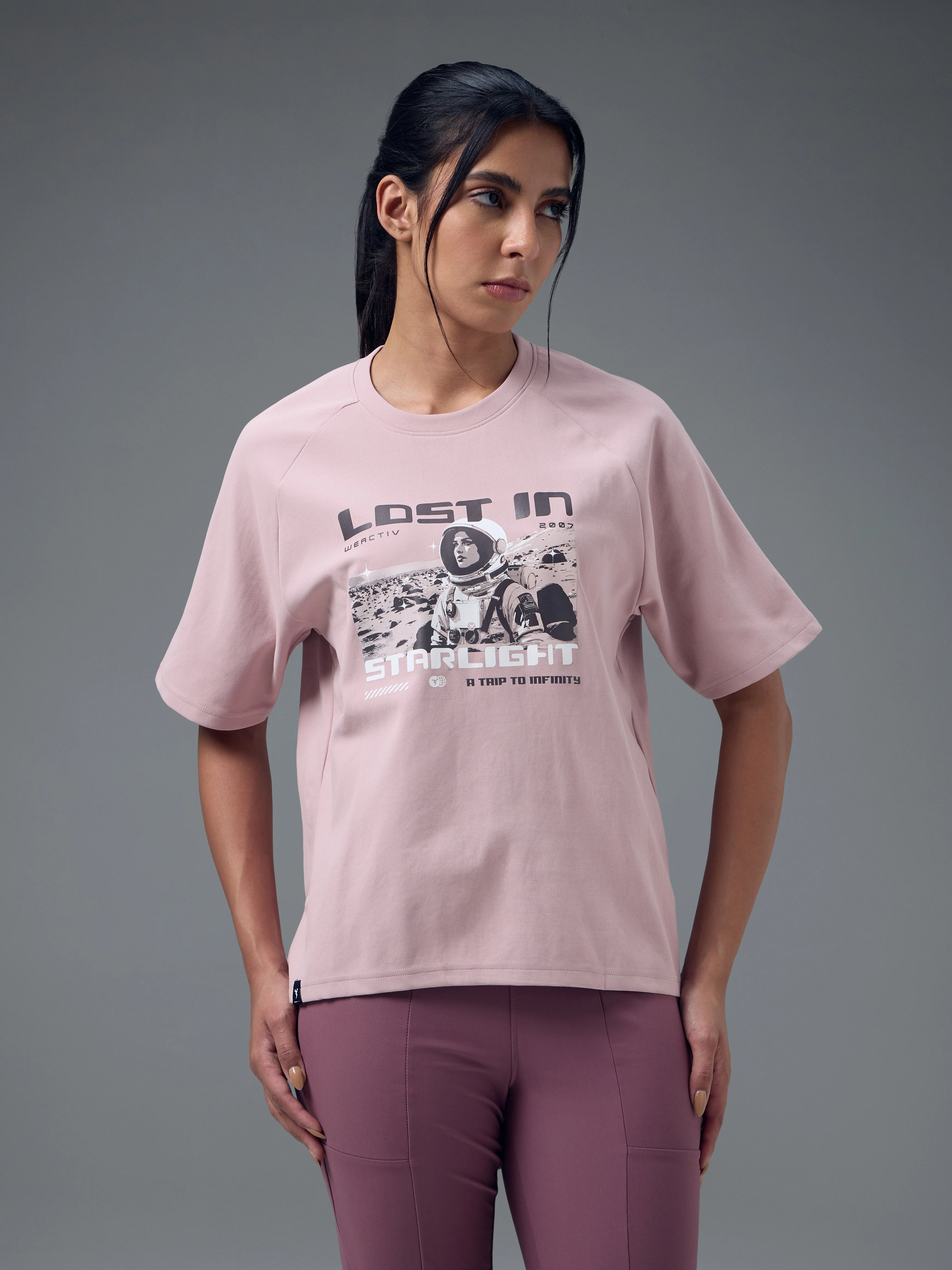 Women Printed Relaxed Fit Round Neck T-shirt with ELASTOPLUS - Image 2