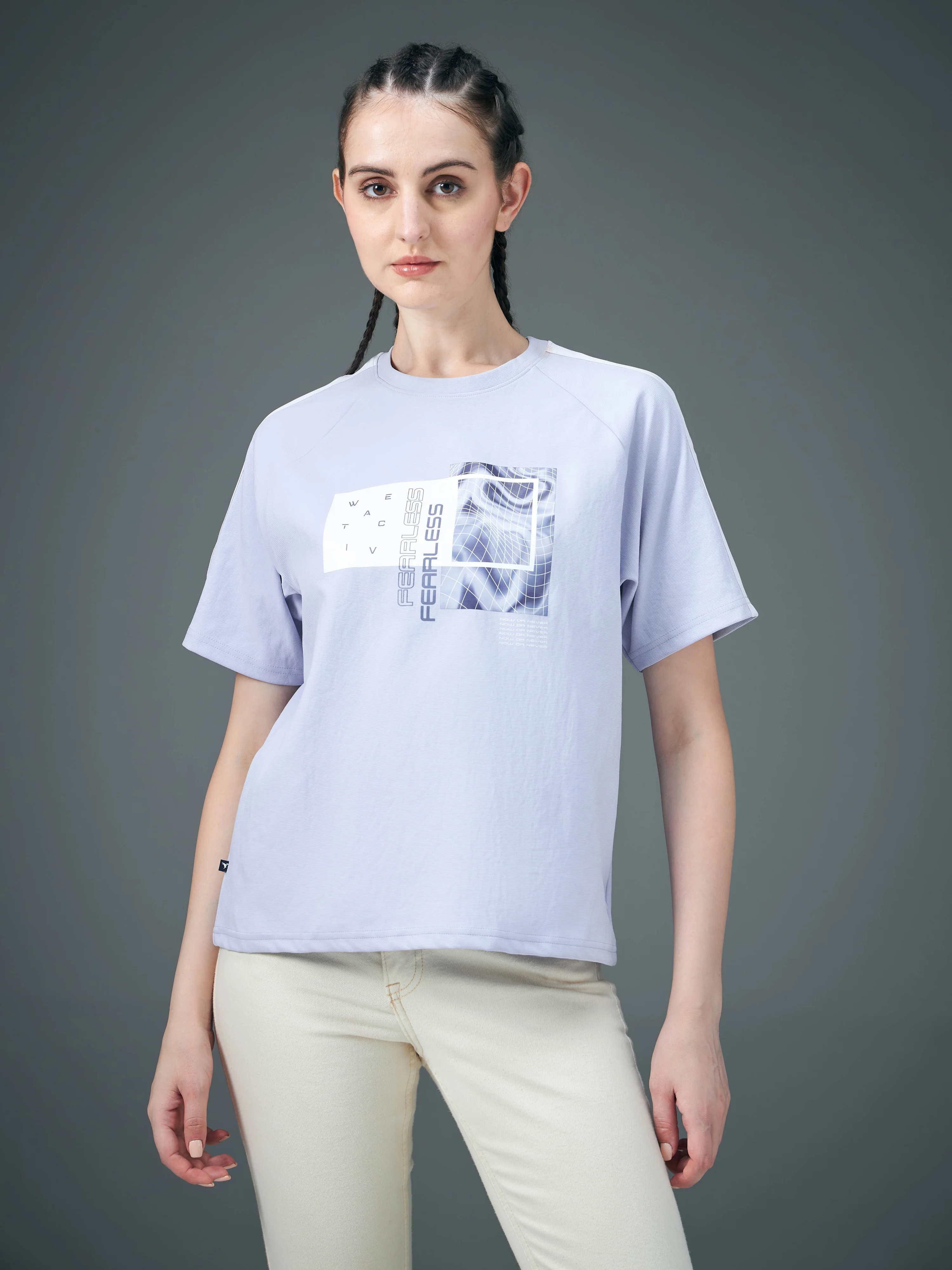 Women Printed Relaxed Fit Round Neck T-shirt with ELASTOPLUS - Image 2