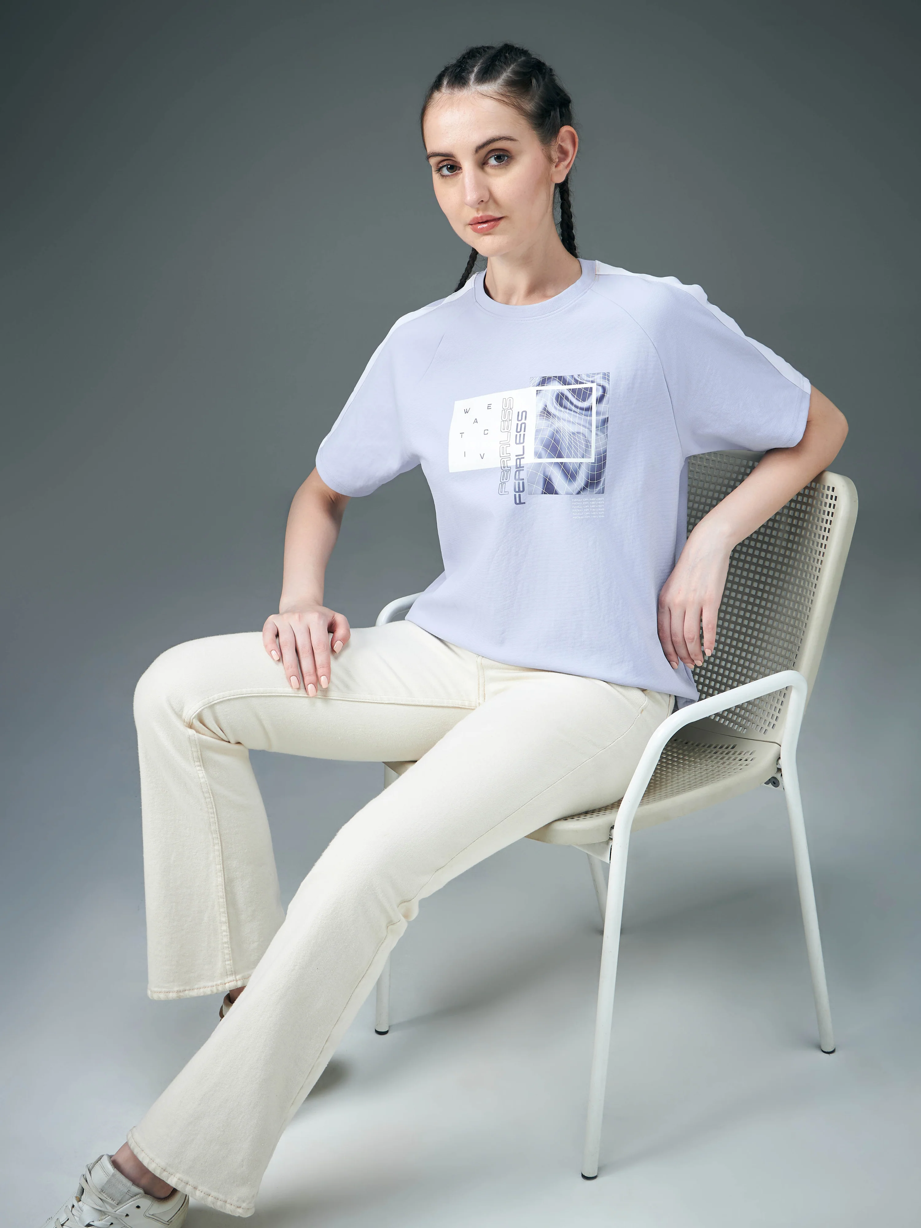 Women Printed Relaxed Fit Round Neck T-shirt with ELASTOPLUS - Image 5