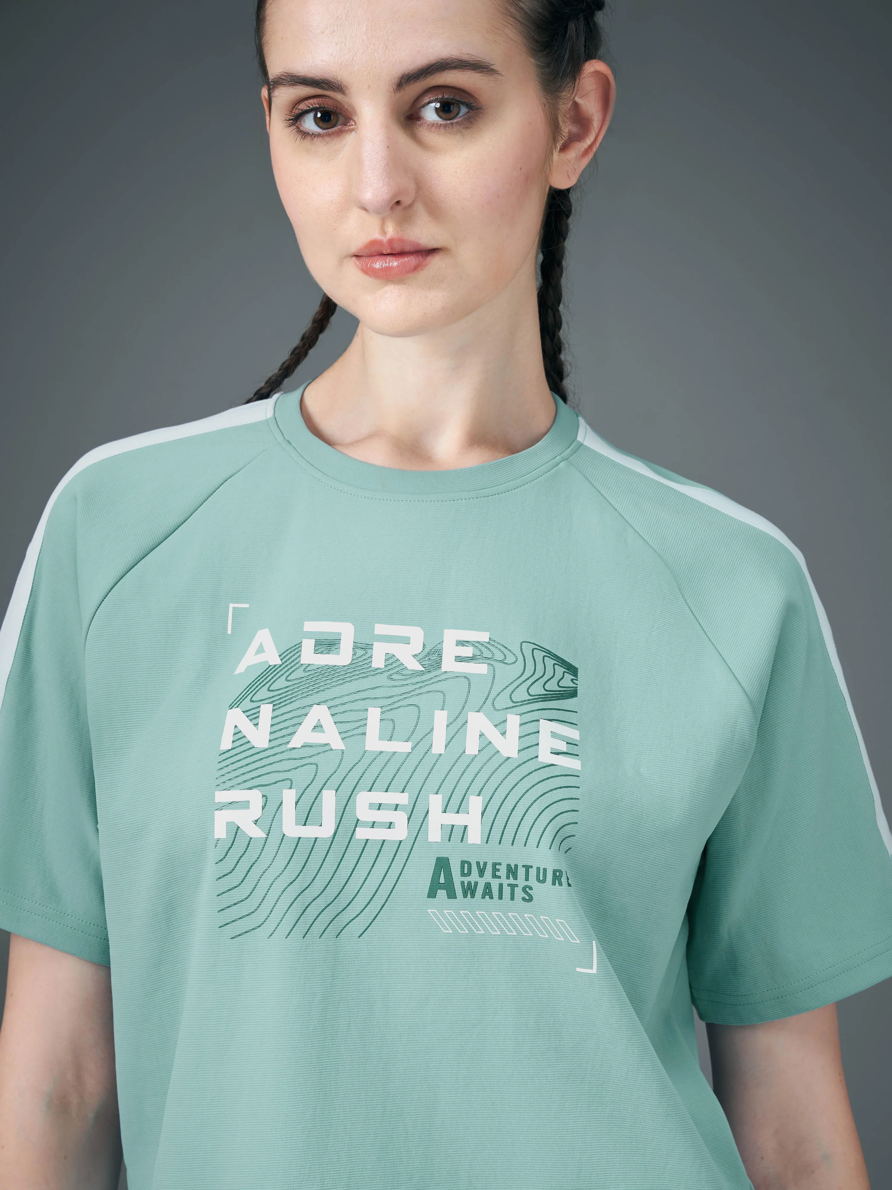 Women Printed Relaxed Fit Round Neck T-shirt with ELASTOPLUS - Image 5