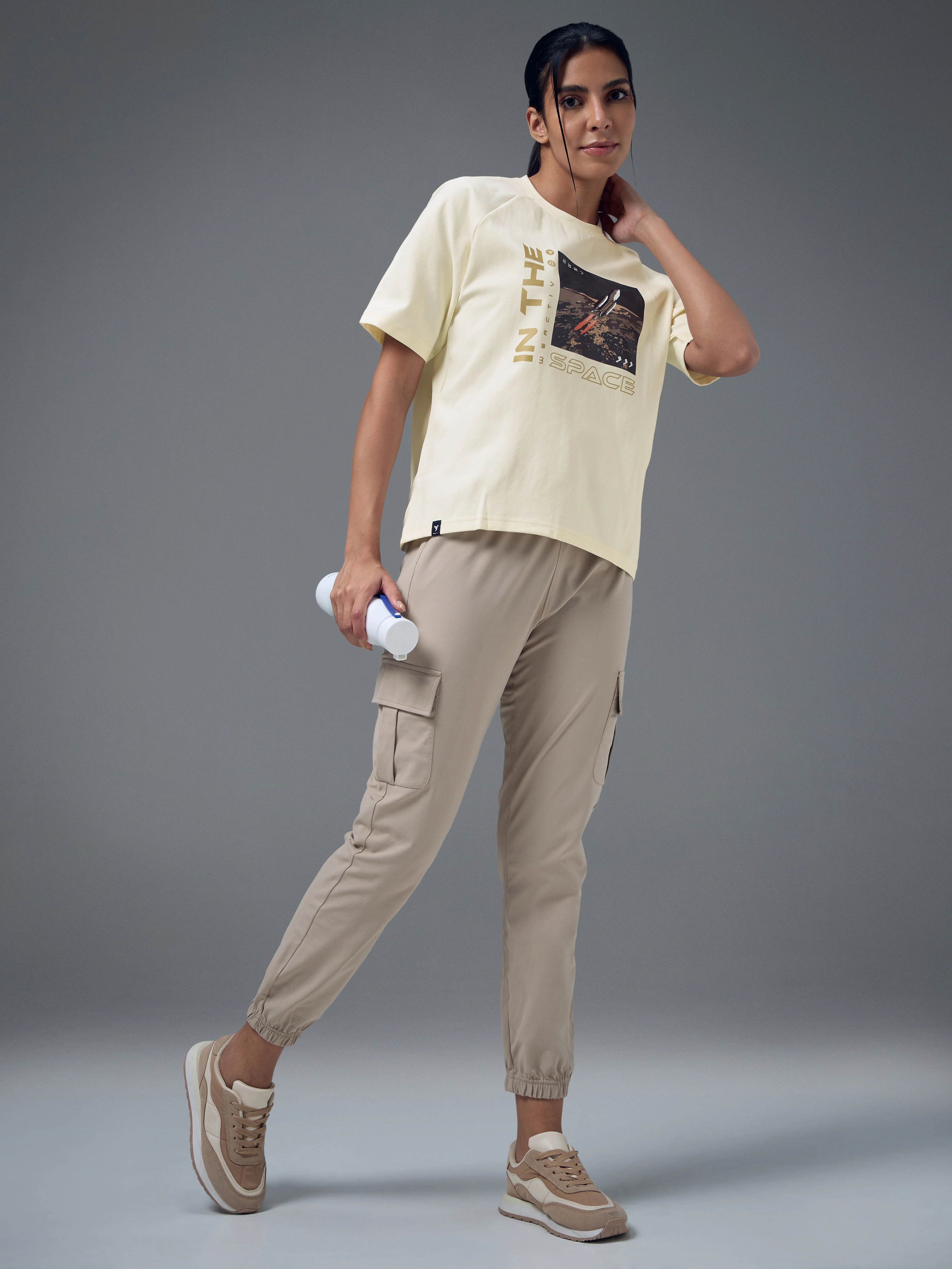 Women Printed Relaxed Fit Round Neck T-shirt with ELASTOPLUS - Image 5