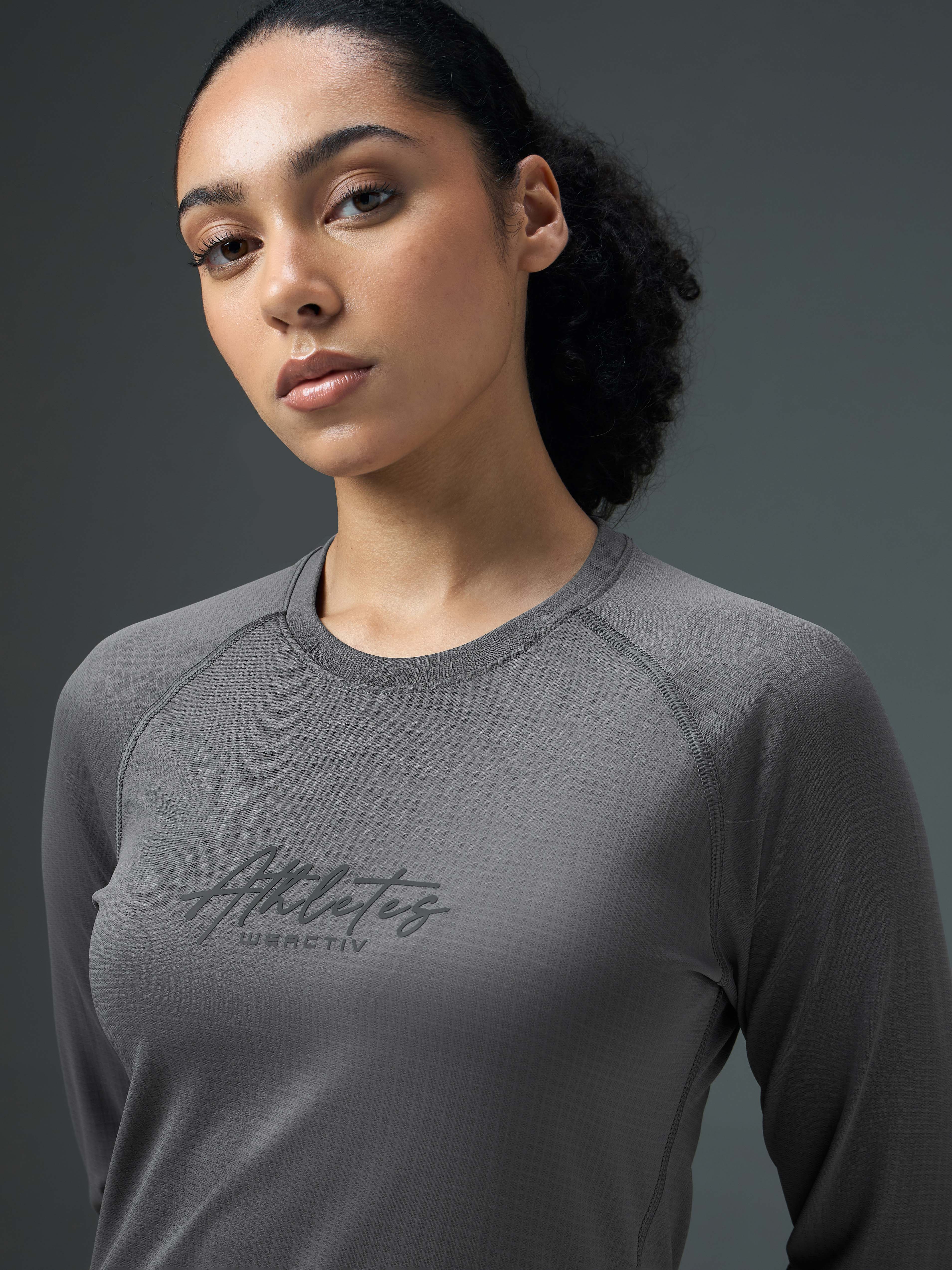 Women Printed Slim Fit Round Neck Sports Tee for Yoga & Fitness with TECHNOCOOL+ - Image 6