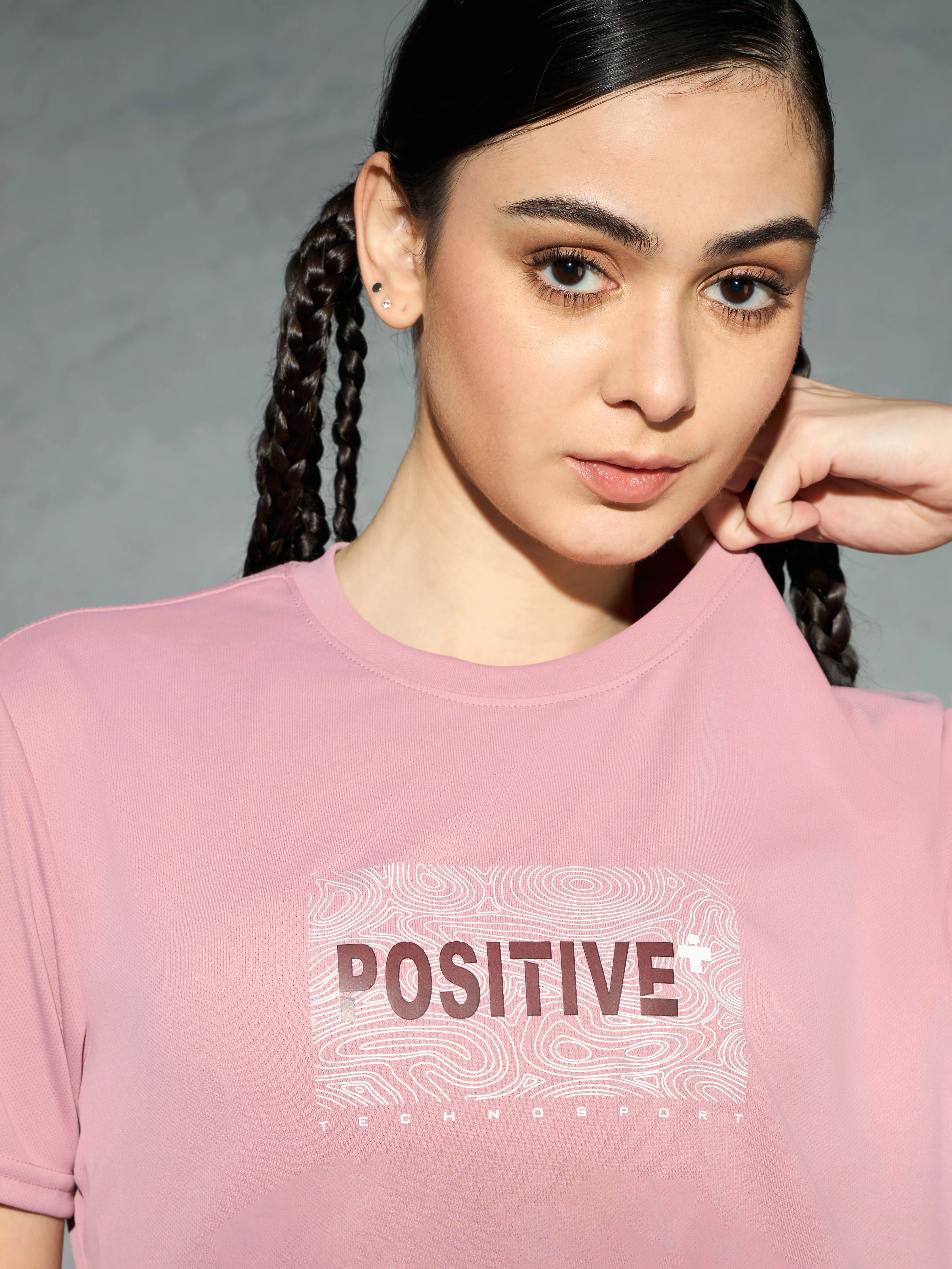 Women Printed Slim Fit Round Neck T-shirt with TECHNOCOOL+ - Image 6