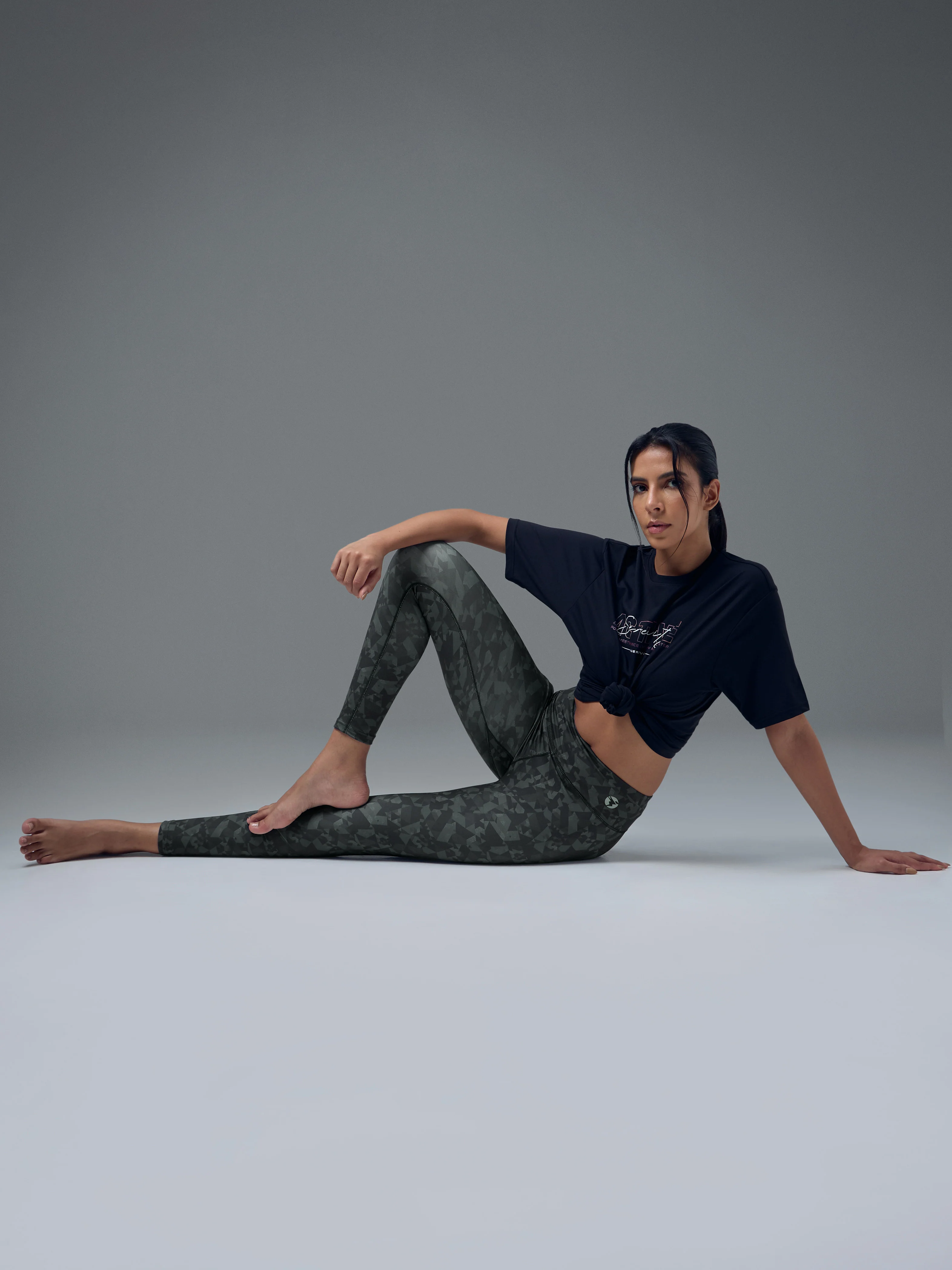 Women Printed Slim Fit Tights with ELASTO PLUS - Image 5