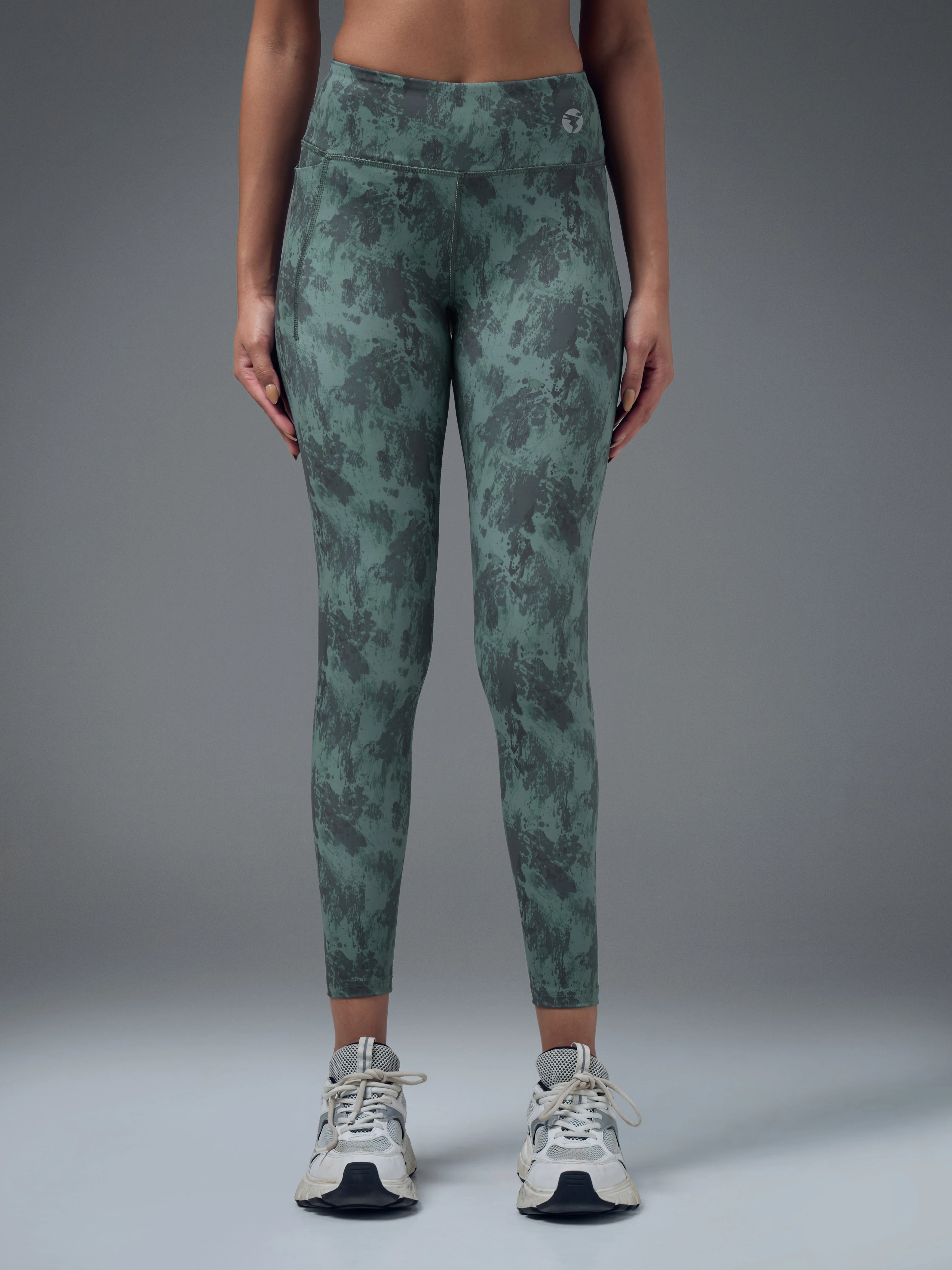 Women Printed Slim Fit Tights with ELASTO PLUS - Image 2