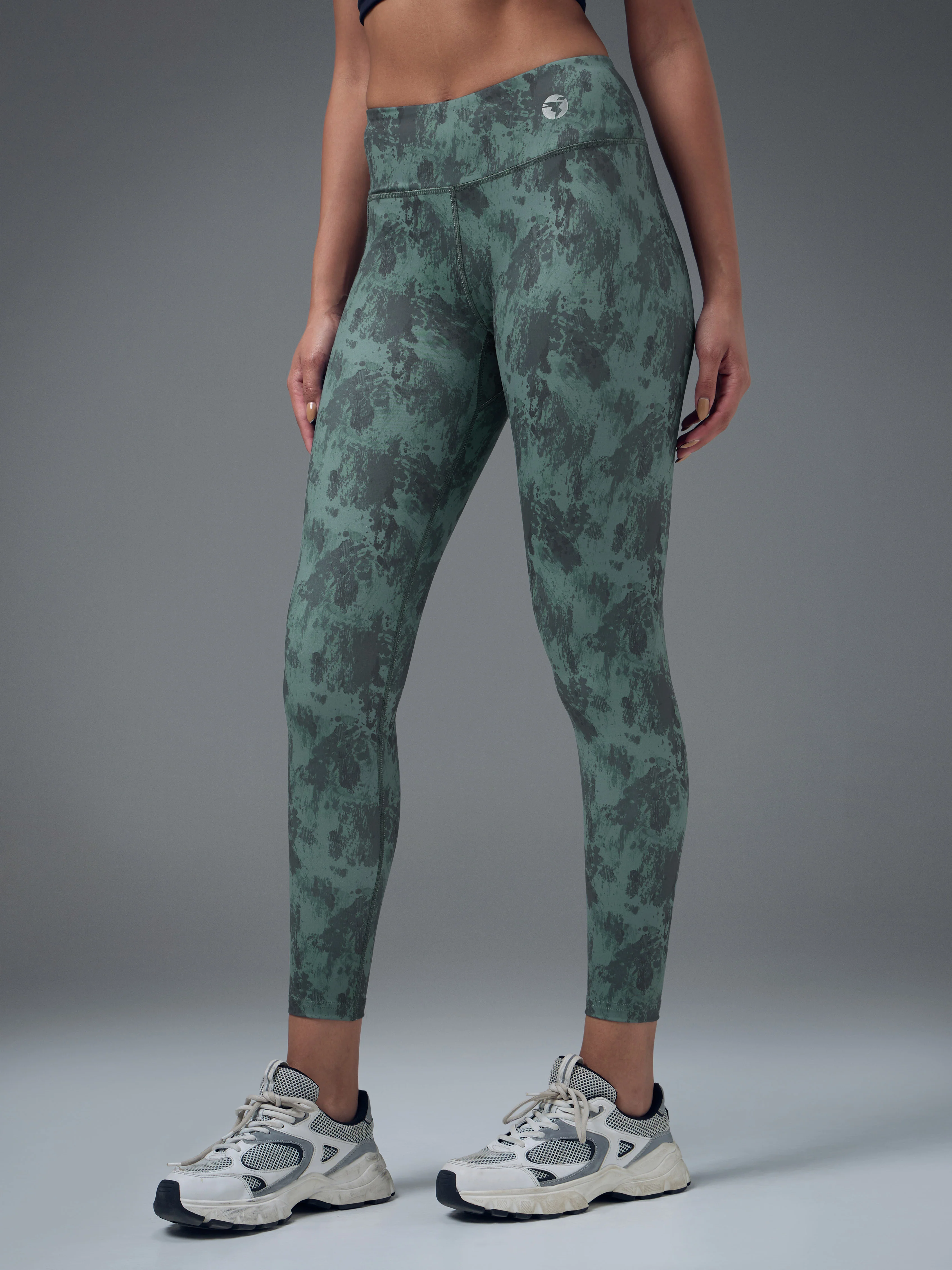 Women Printed Slim Fit Tights with ELASTO PLUS - Image 4