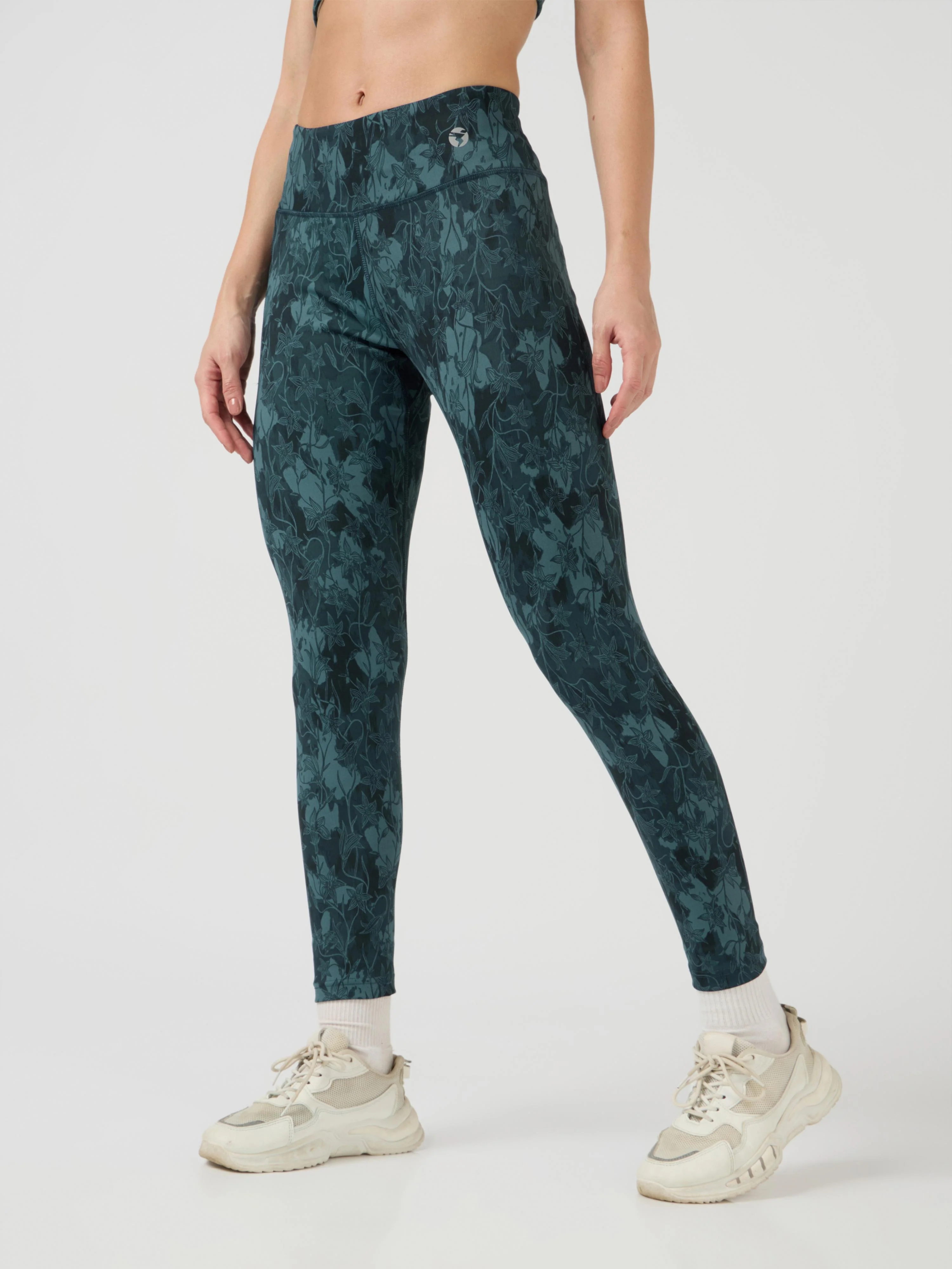 Women Printed Slim Fit Tights with ELASTO PLUS
