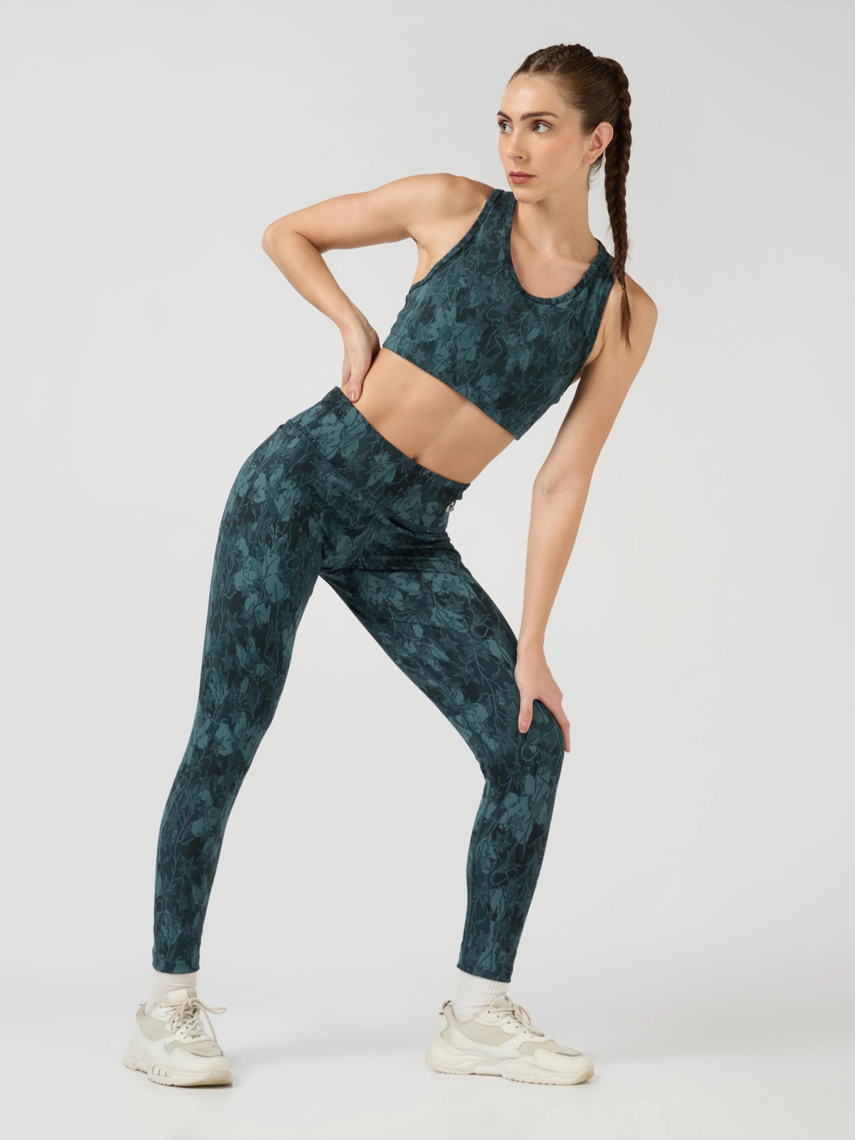 Women Printed Slim Fit Tights with ELASTO PLUS - Image 5