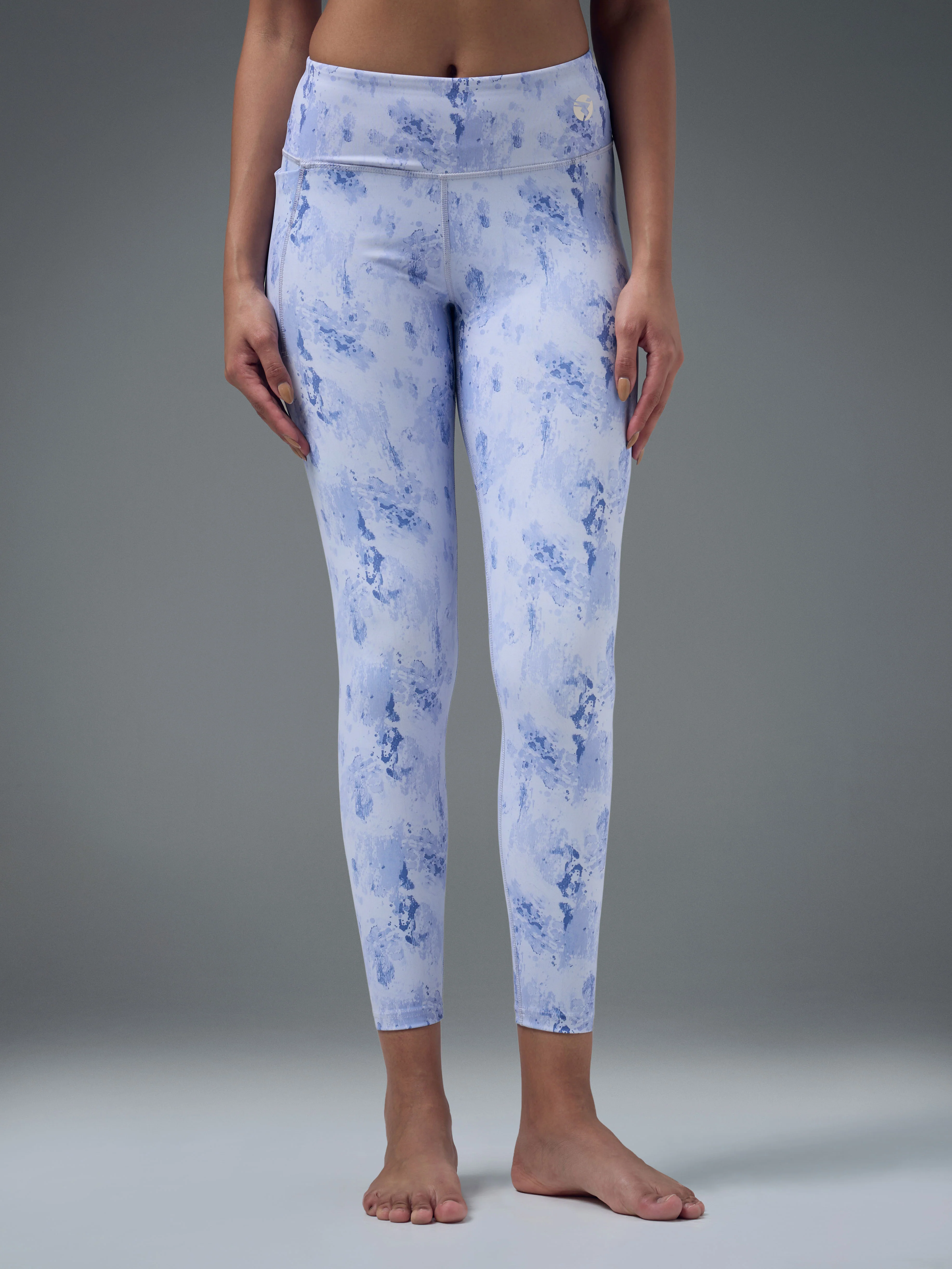Women Printed Slim Fit Tights with ELASTO PLUS - Image 2