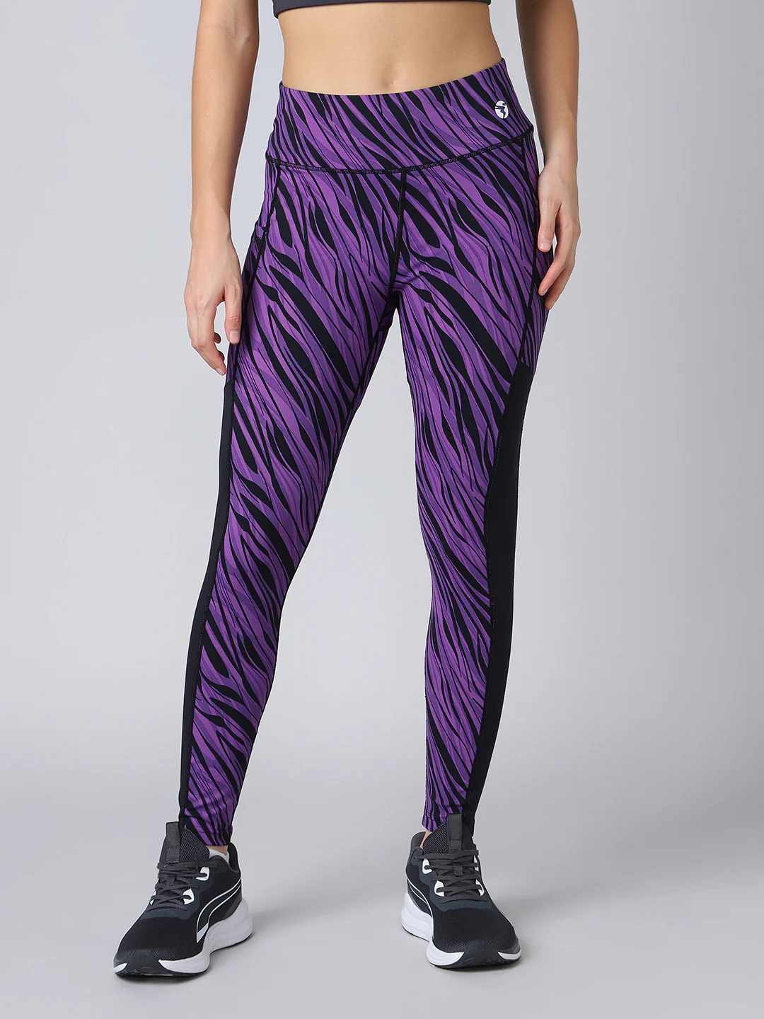 Women Printed Slim Fit Tights with ELASTO PLUS