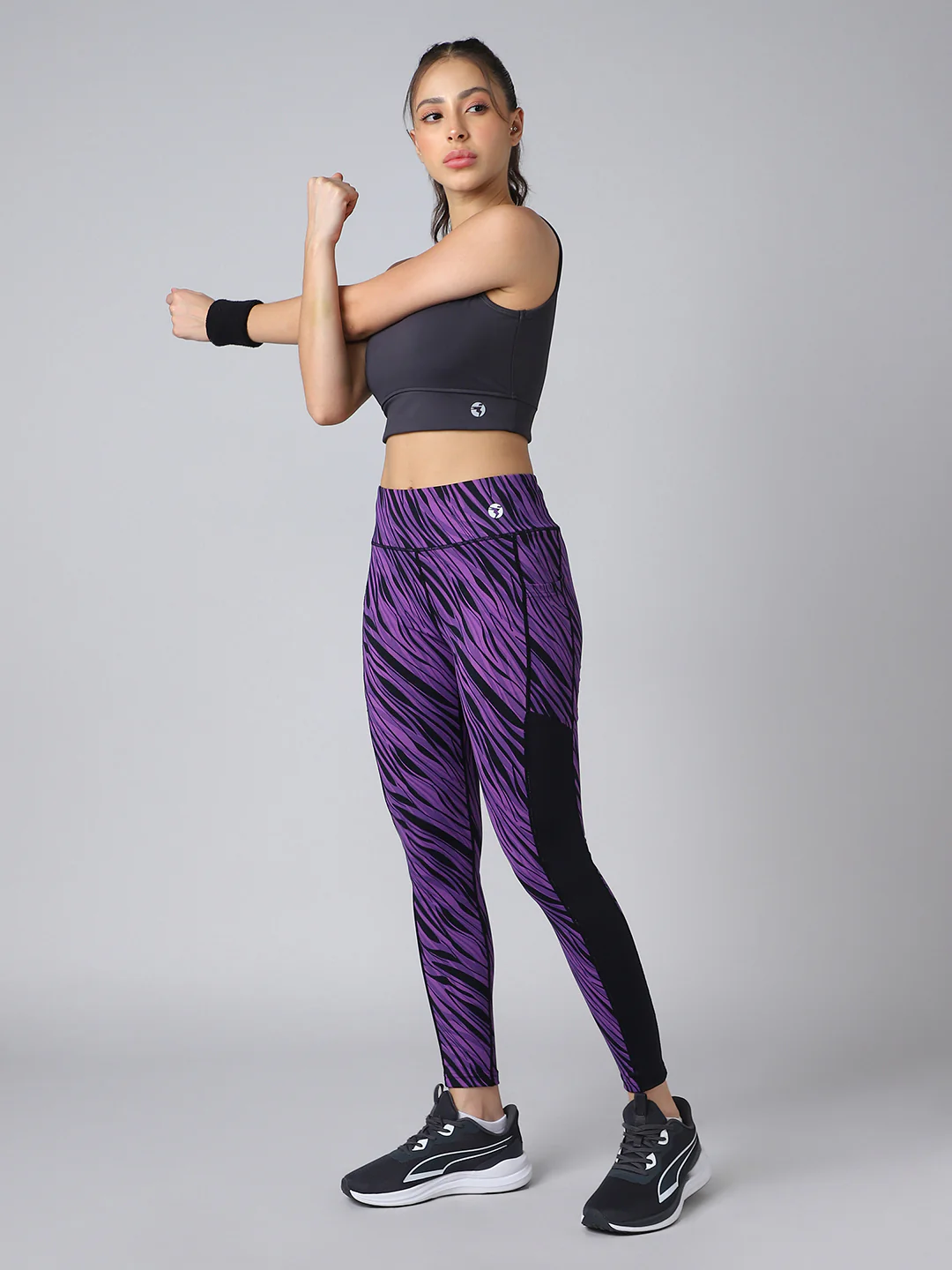 Women Printed Slim Fit Tights with ELASTO PLUS - Image 5