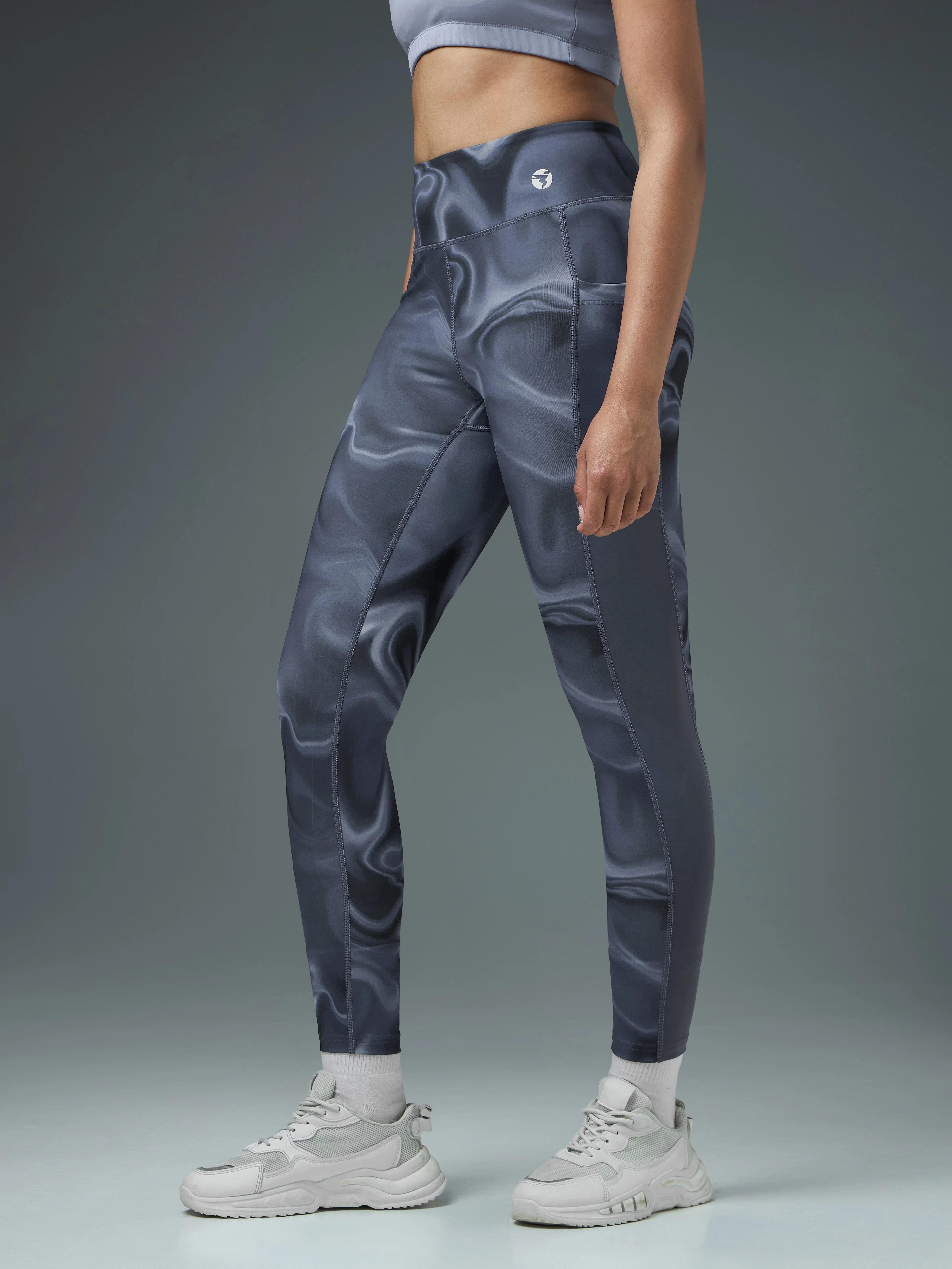 Women Printed Slim Fit Tights with ELASTO PLUS - Image 4
