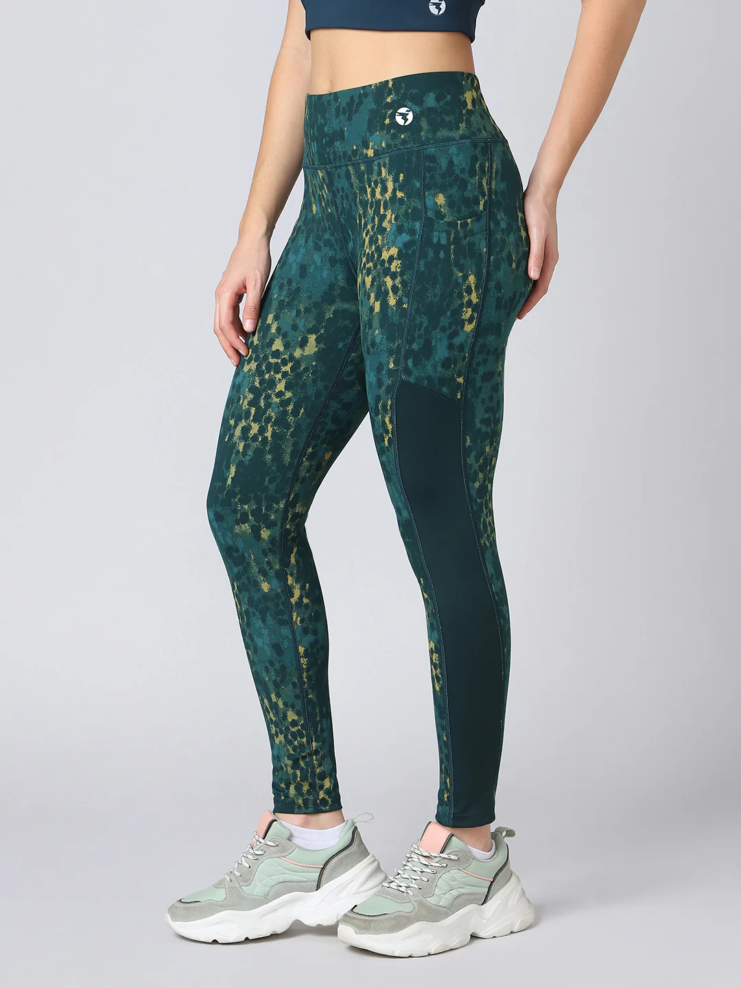 Women Printed Slim Fit Tights with ELASTO PLUS - Image 3