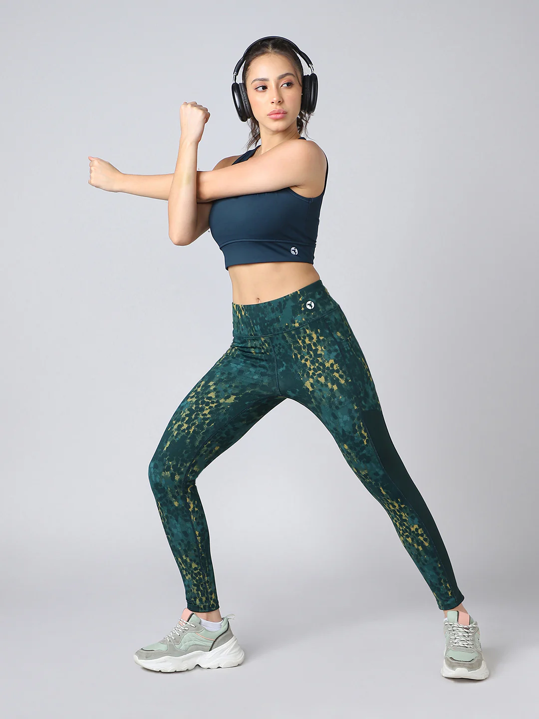 Women Printed Slim Fit Tights with ELASTO PLUS - Image 5
