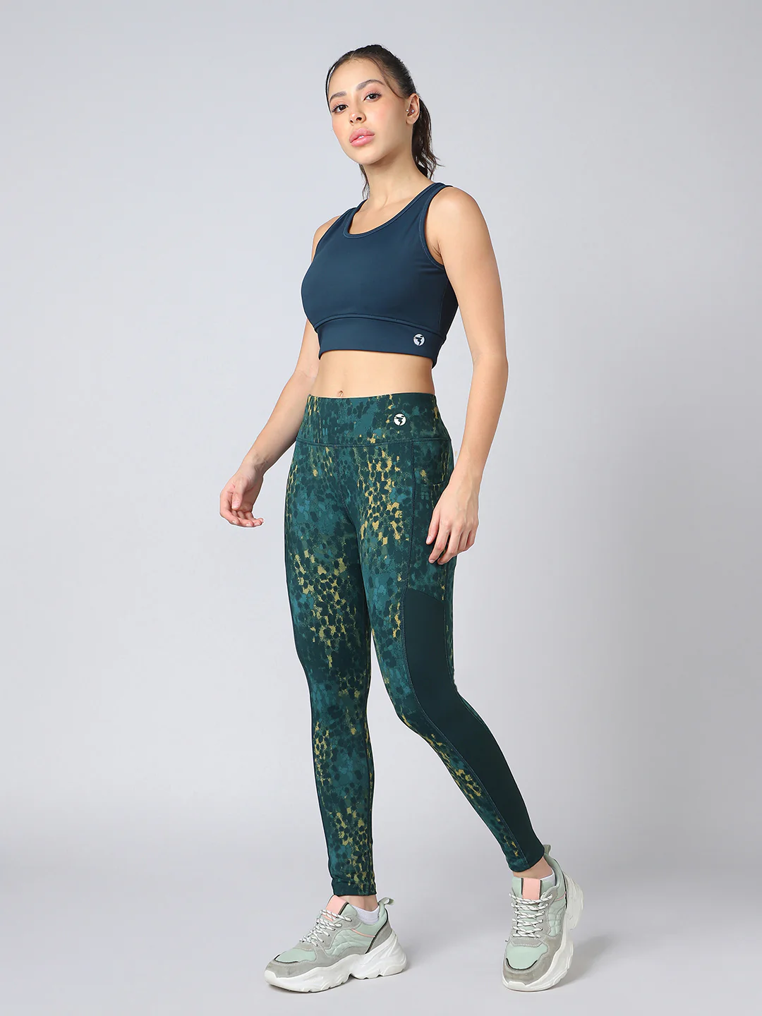 Women Printed Slim Fit Tights with ELASTO PLUS - Image 6