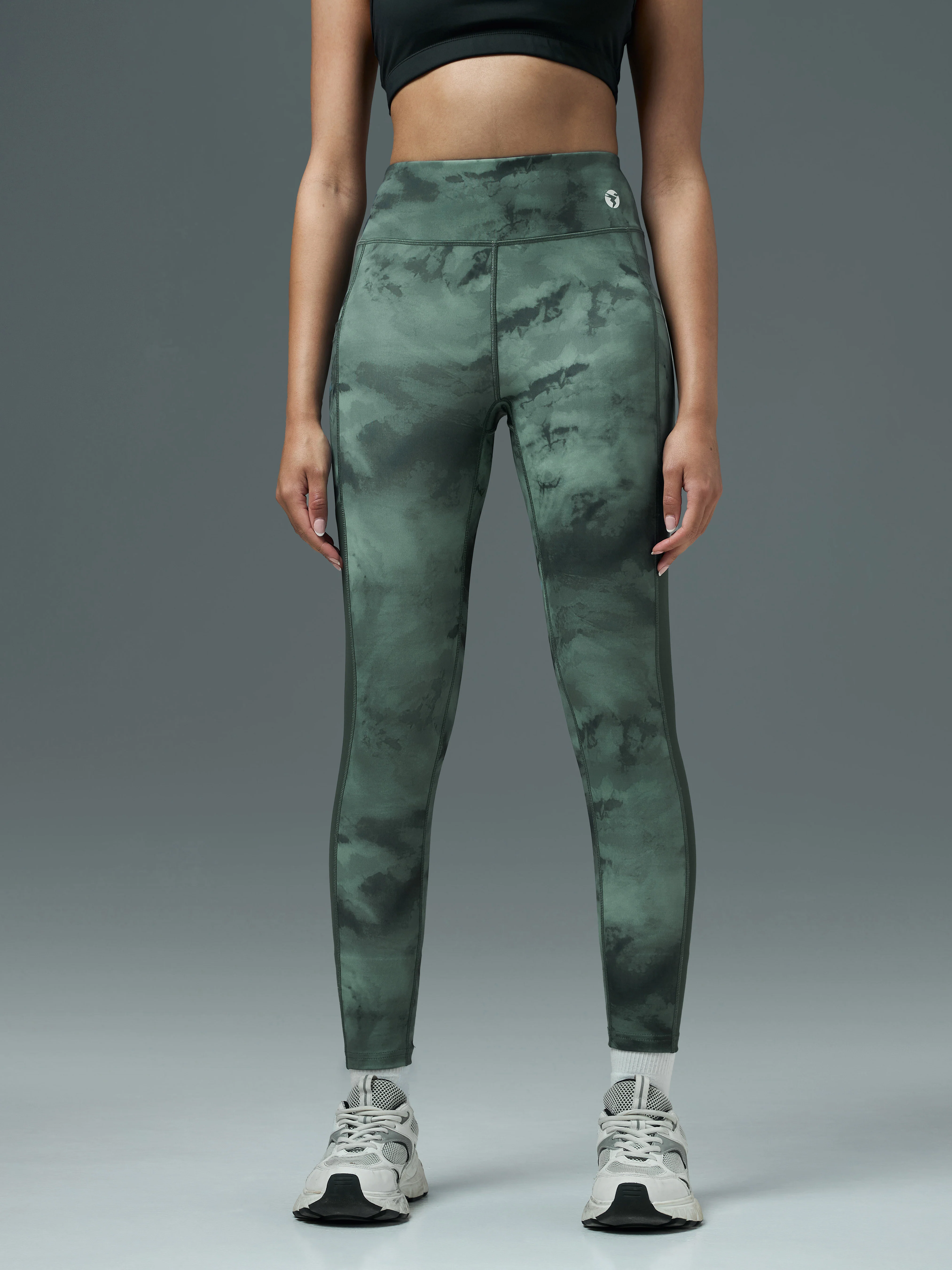 Women Printed Slim Fit Tights with ELASTO PLUS - Image 2