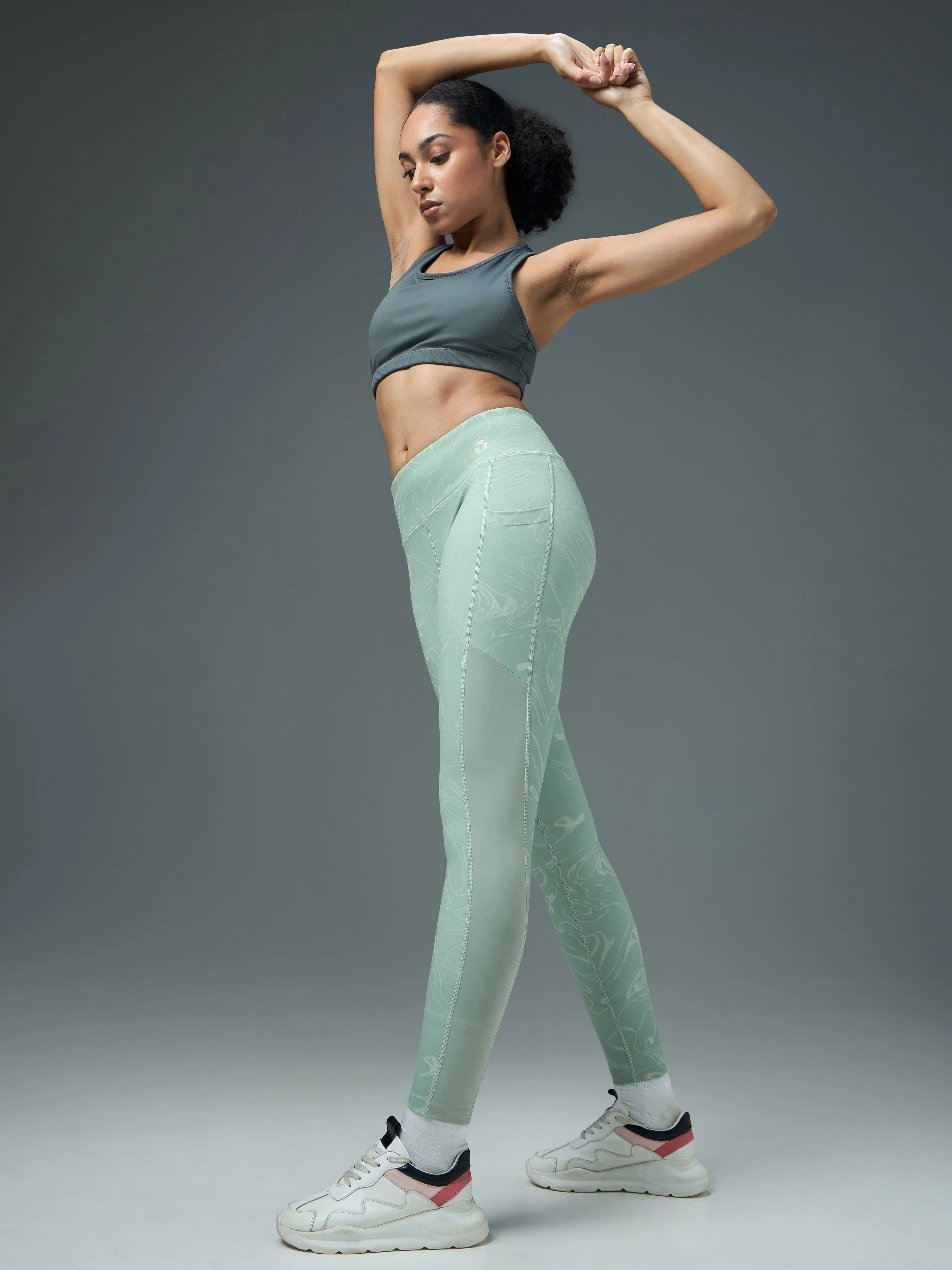 Women Printed Slim Fit Tights with ELASTO PLUS - Image 5