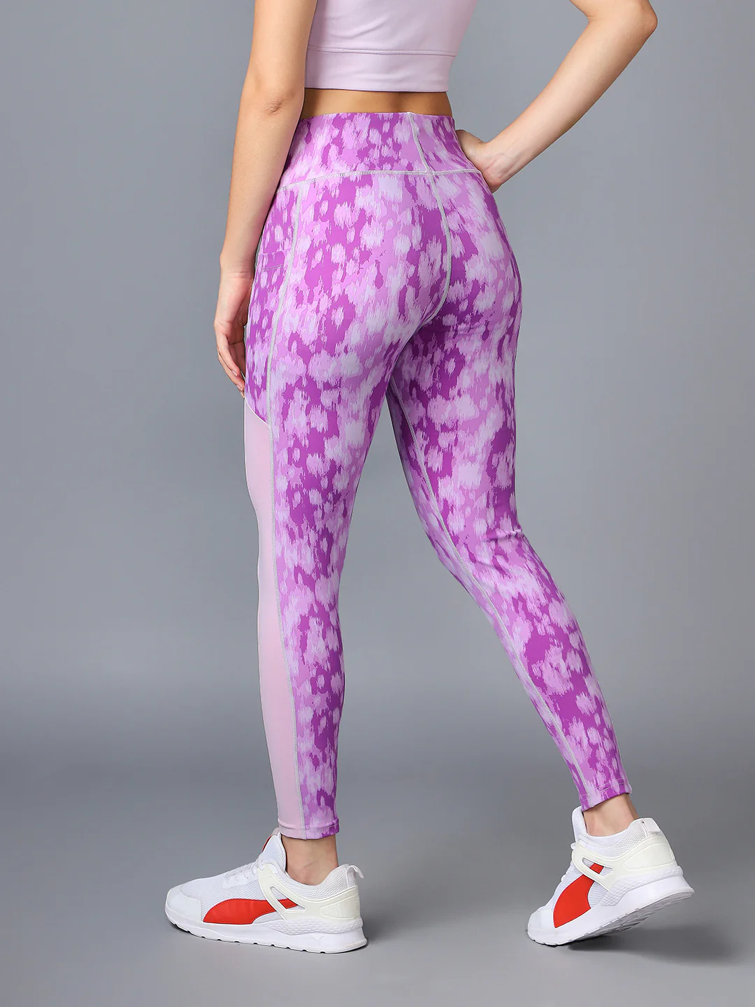 Women Printed Slim Fit Tights with ELASTO PLUS - Image 2