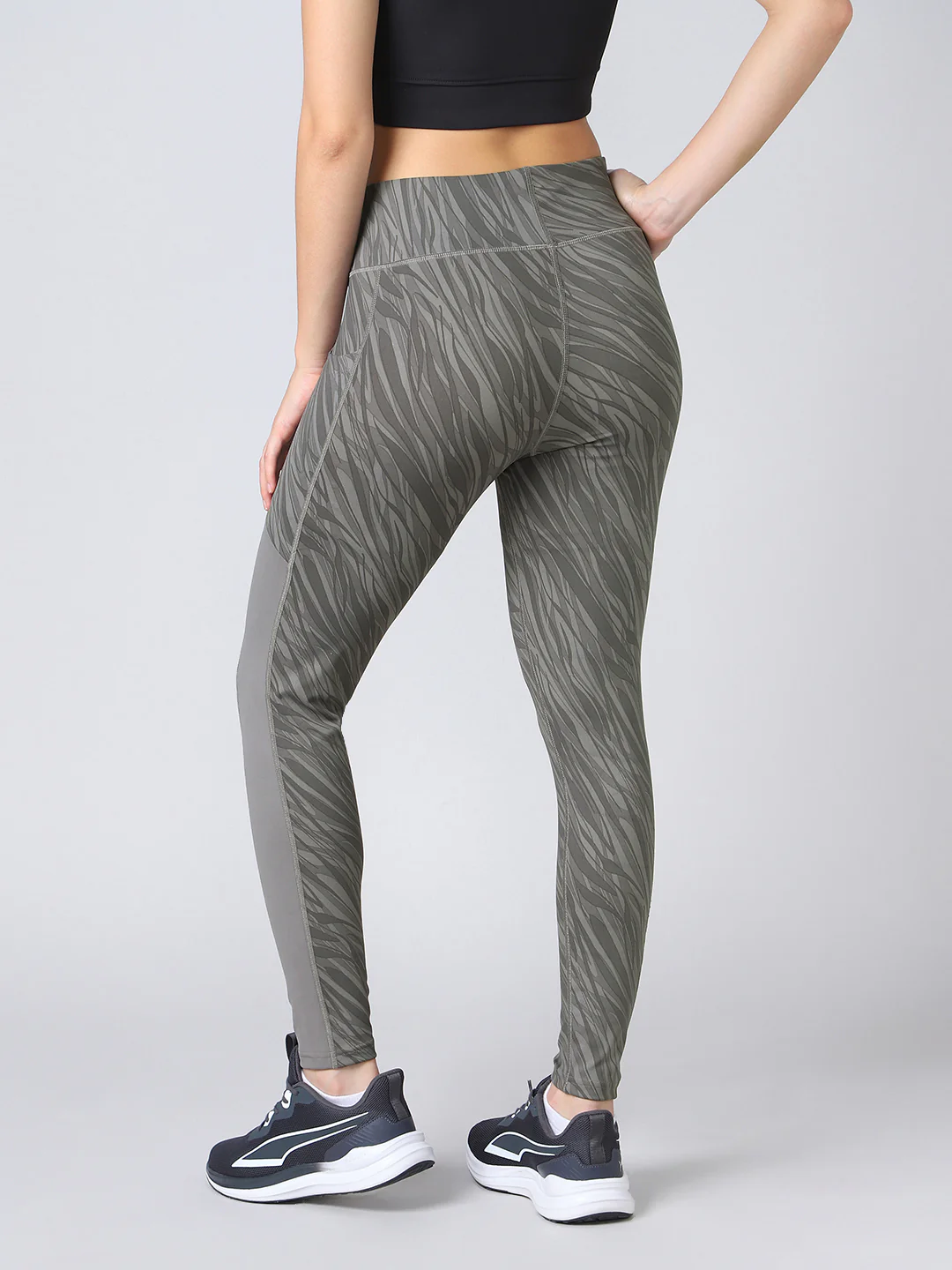 Women Printed Slim Fit Tights with ELASTO PLUS - Image 2
