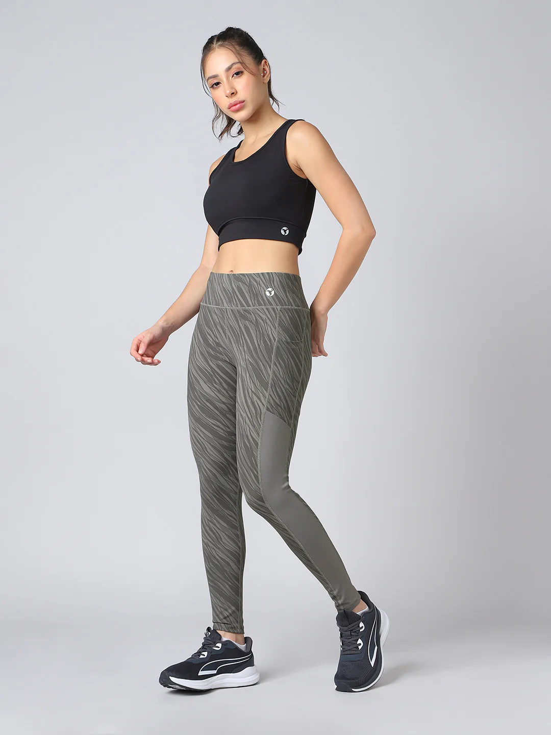 Women Printed Slim Fit Tights with ELASTO PLUS - Image 6