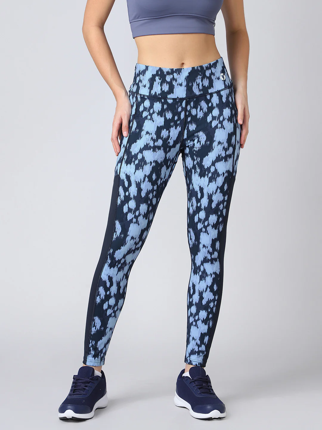 Women Printed Slim Fit Tights with ELASTO PLUS