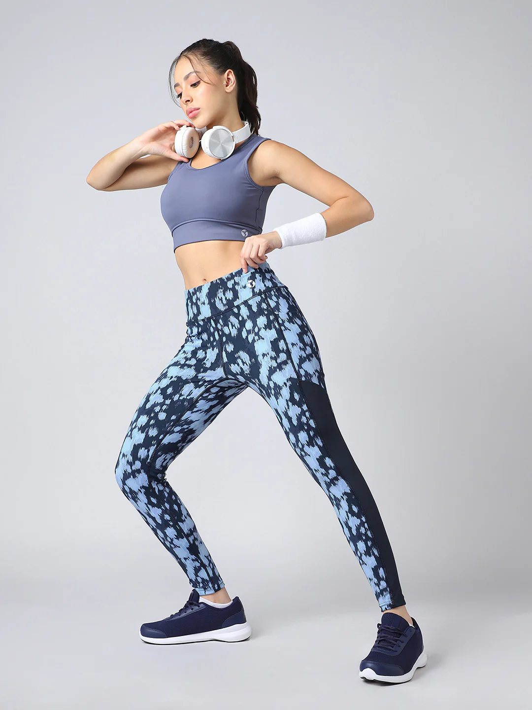 Women Printed Slim Fit Tights with ELASTO PLUS - Image 5