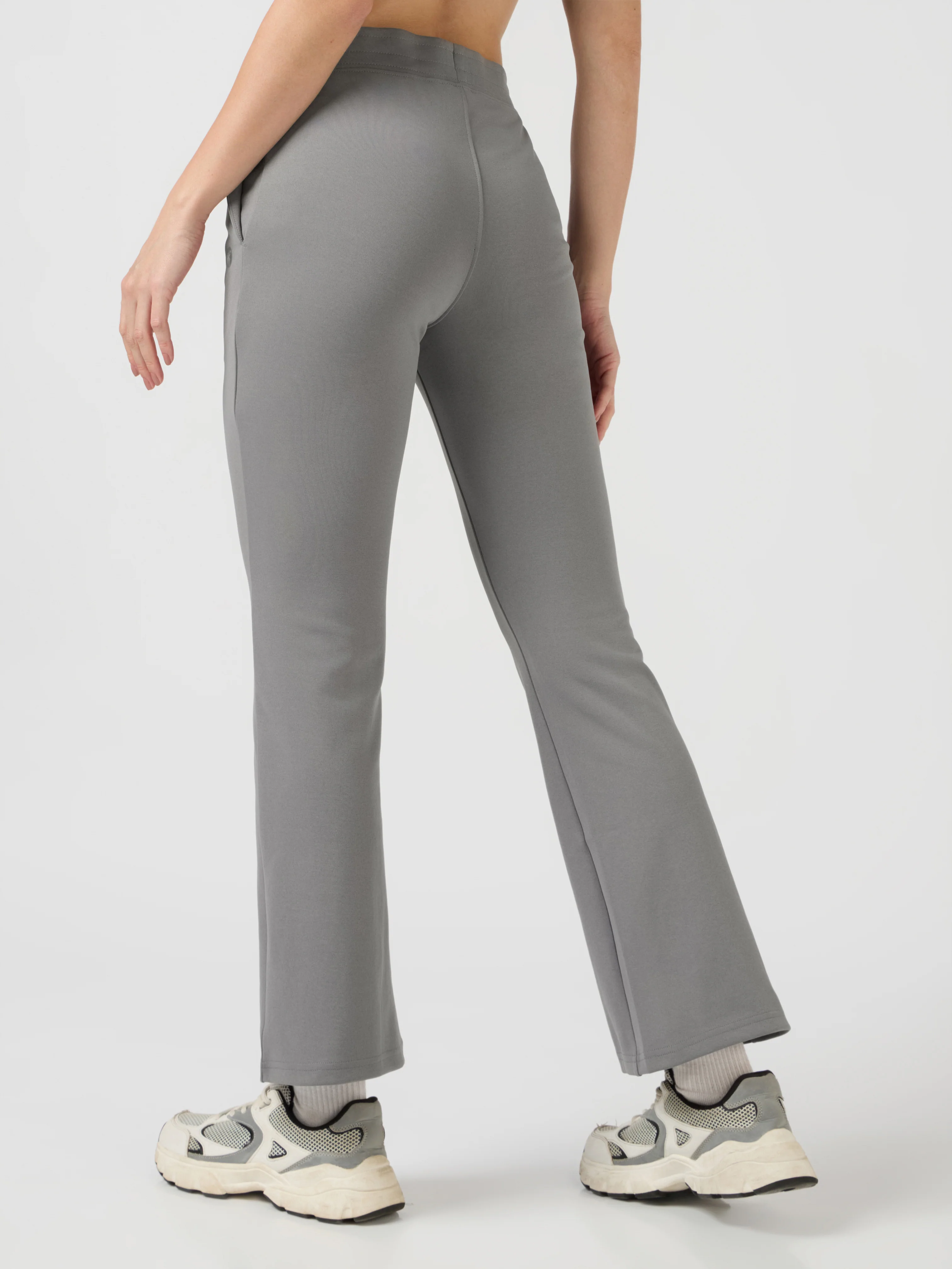 Women Solid Fit & Flare Pants with ELASTO PLUS - Image 3
