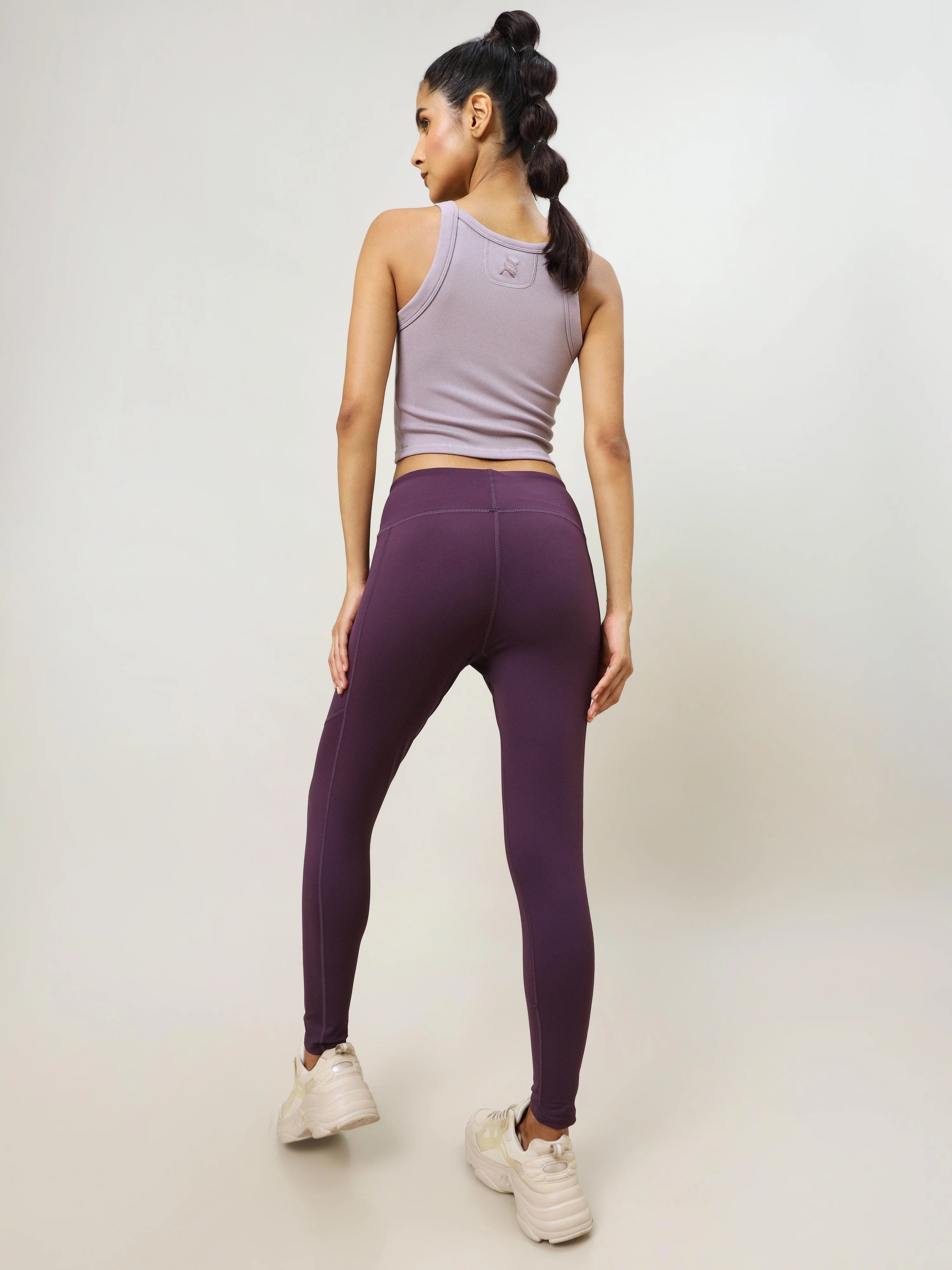 Women Solid Slim Fit Tights with ELASTO LITE - Image 3