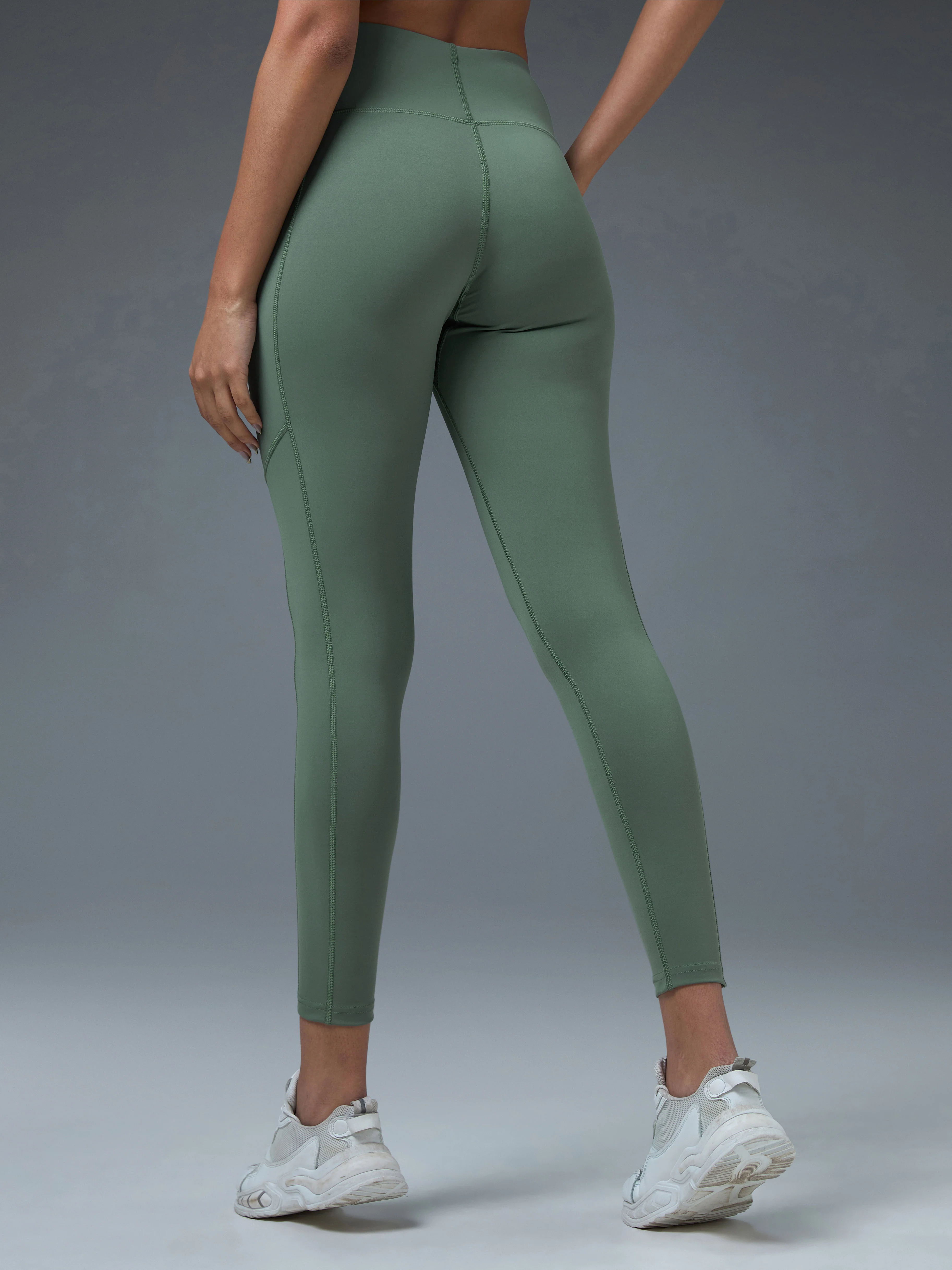 Women Solid Slim Fit Tights with ELASTO LITE - Image 3
