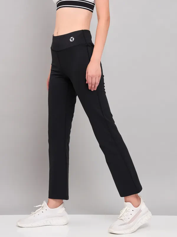 Women Solid Straight Pants with ELASTO PLUS - Image 5