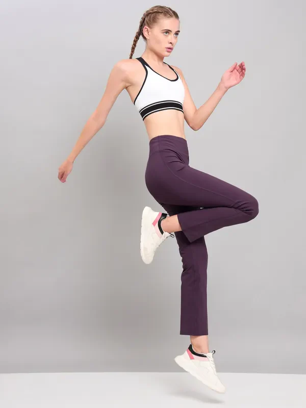 Women Solid Straight Pants with ELASTO PLUS - Image 4