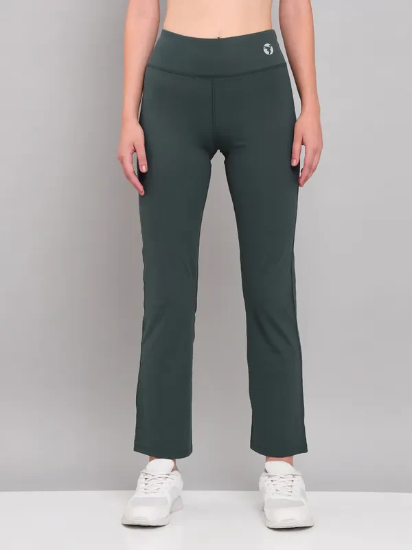 Women Solid Straight Pants with ELASTO PLUS - Image 3
