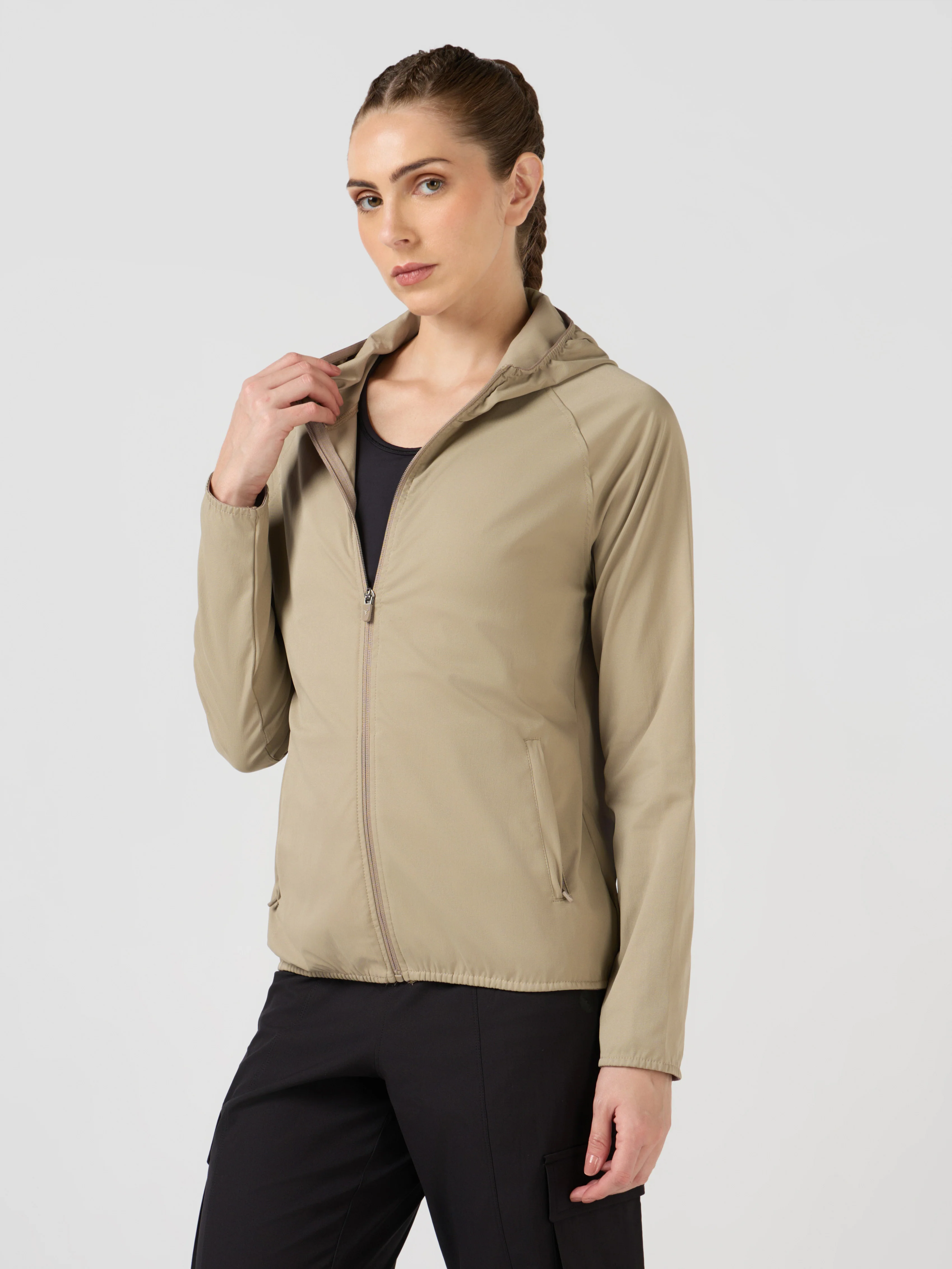 Women Slim Fit Hooded Jacket with TECHNOWARM+ - Image 4