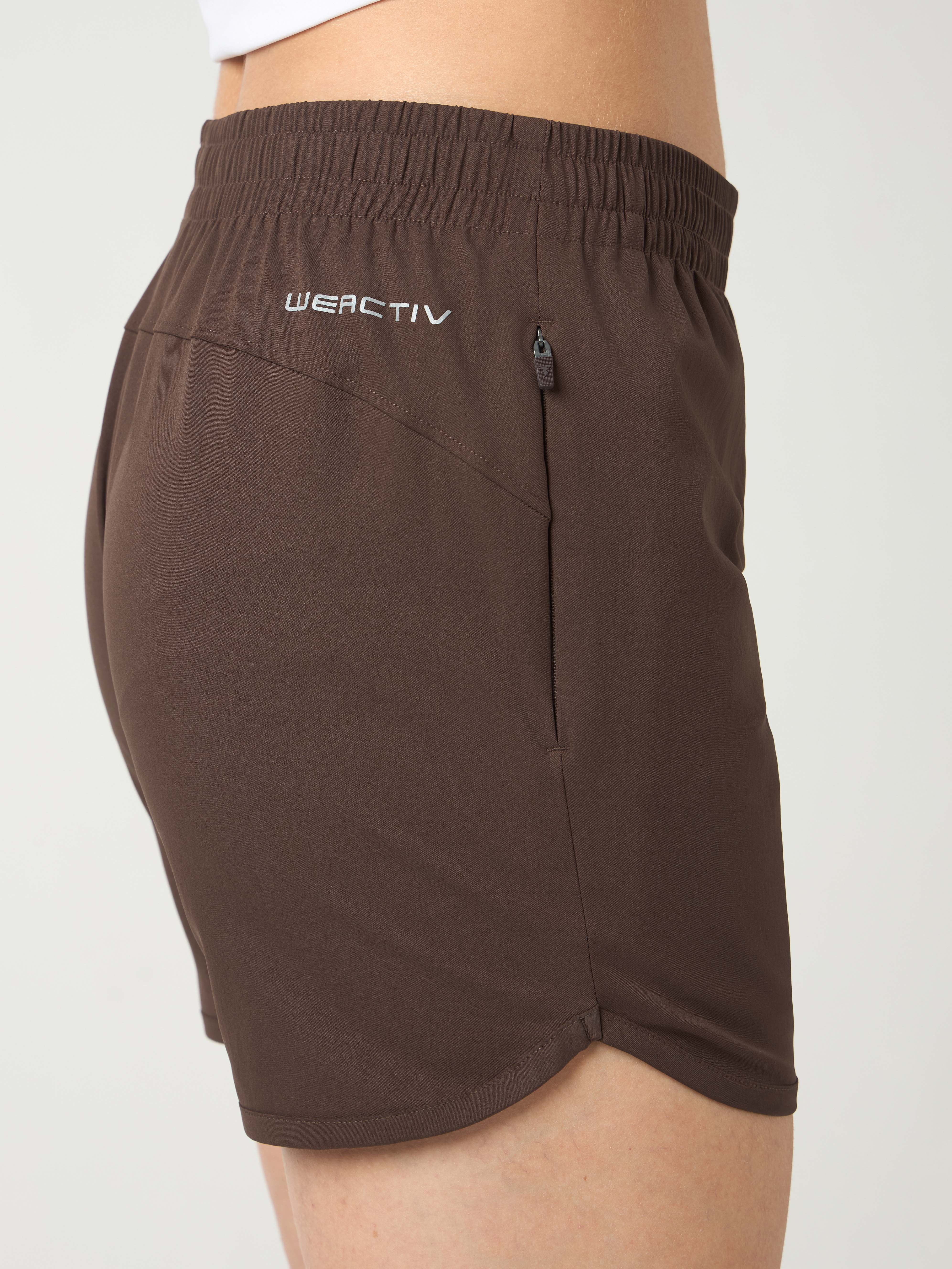 Women Solid Regular Fit Shorts with TS FLEXI - Image 5