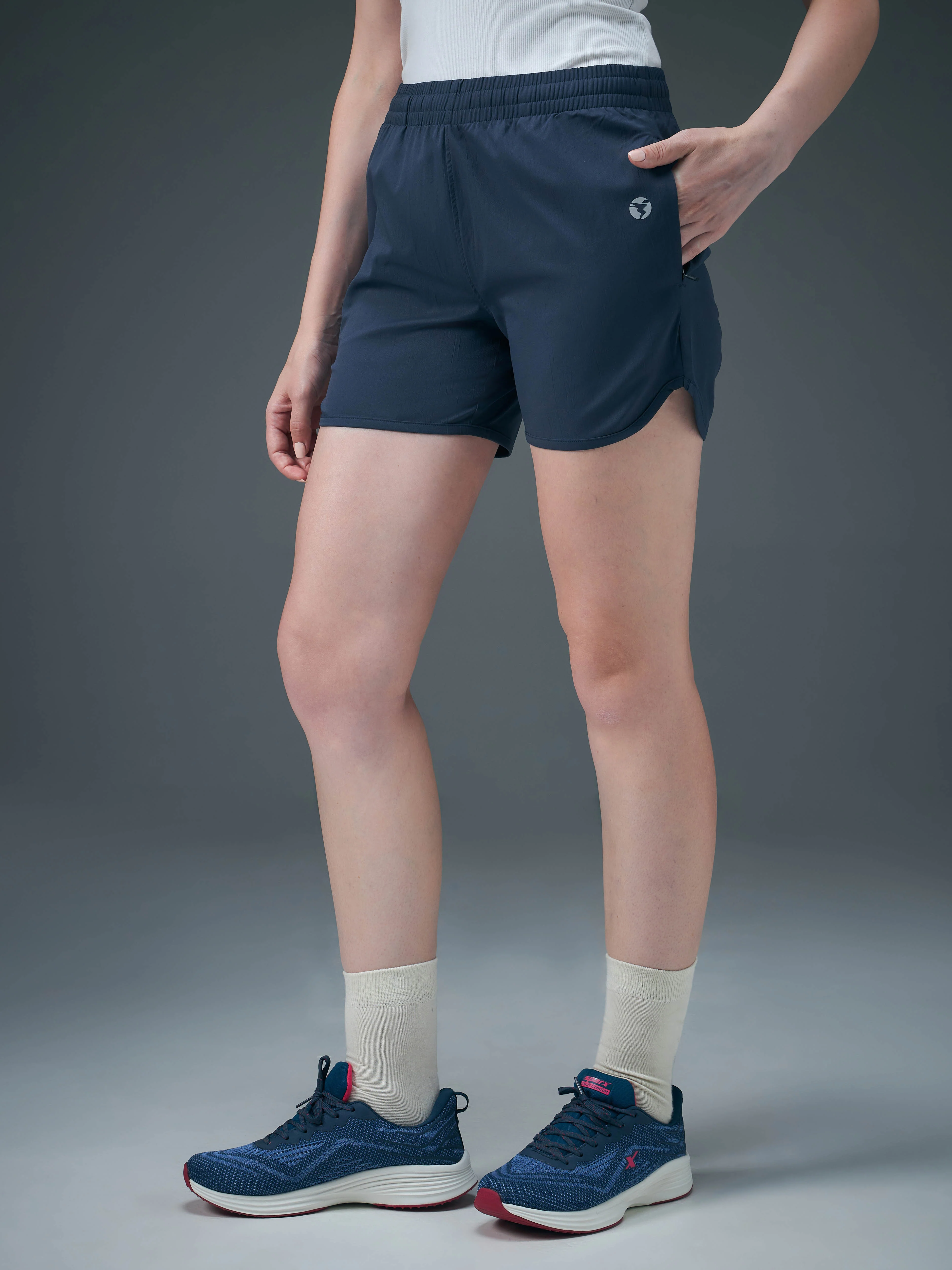 Women Solid Regular Fit Shorts with TS FLEXI - Image 4