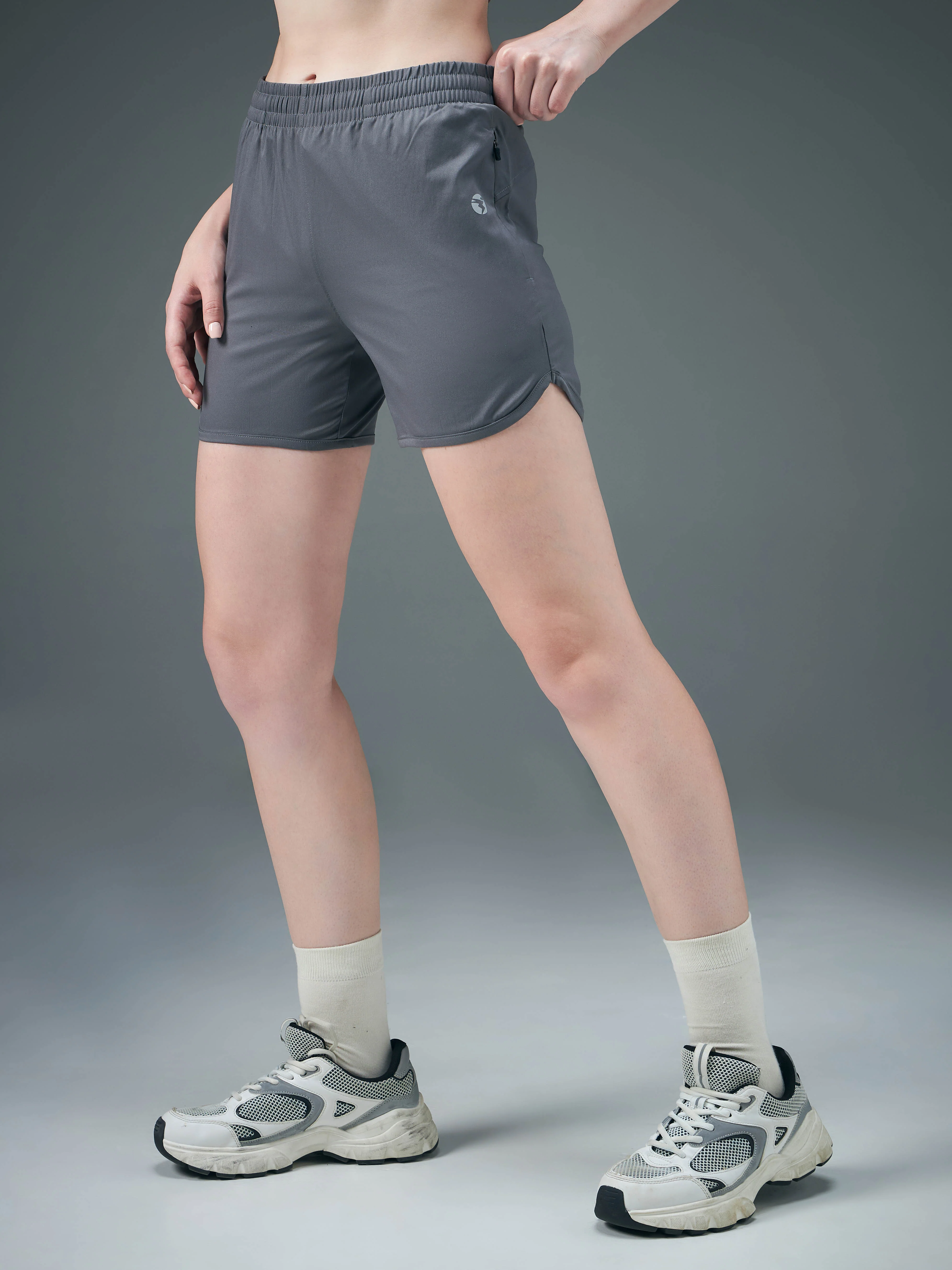 Women Solid Regular Fit Shorts with TS FLEXI - Image 4